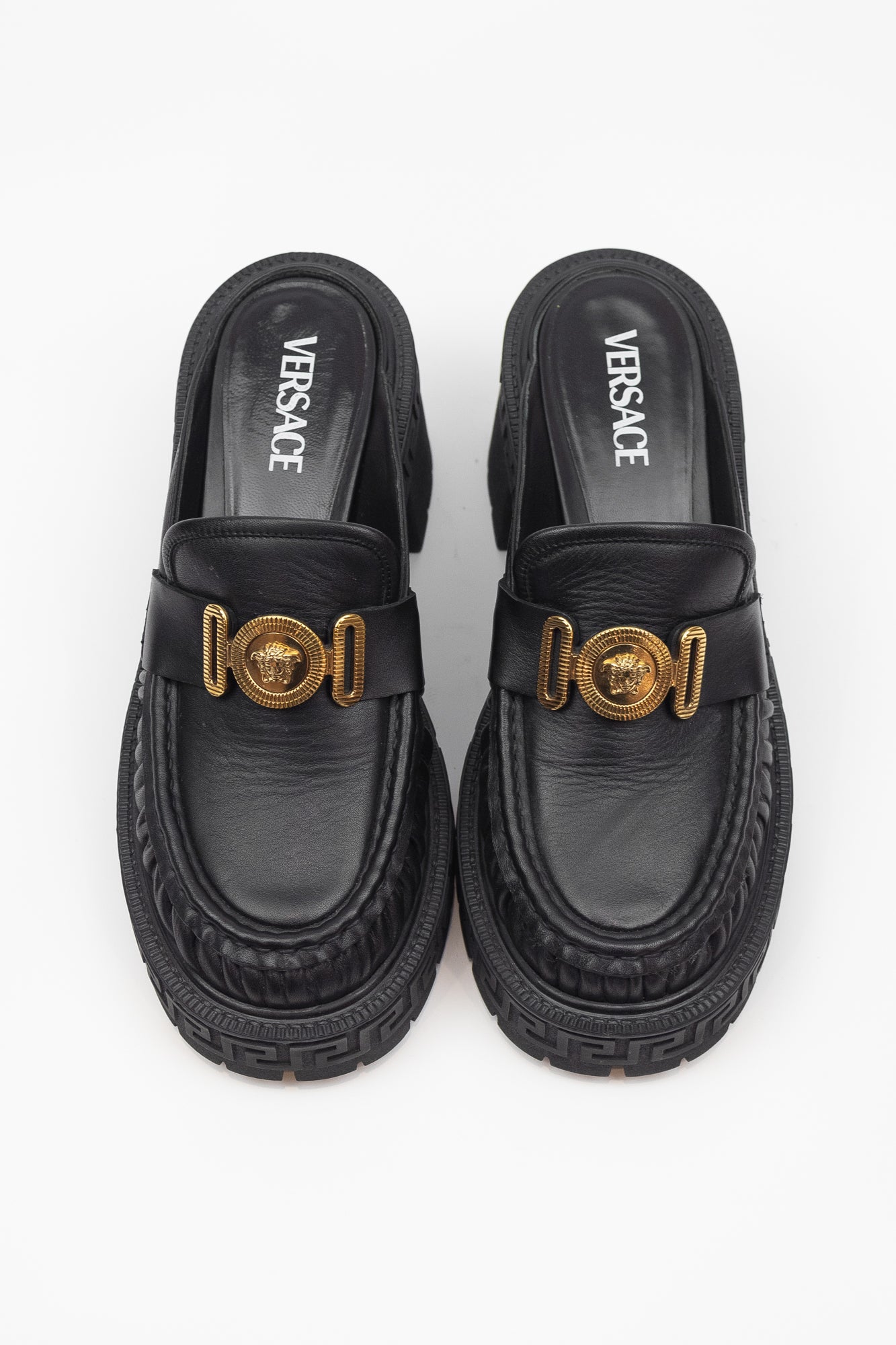 Chunky Black La Medusa Clogs