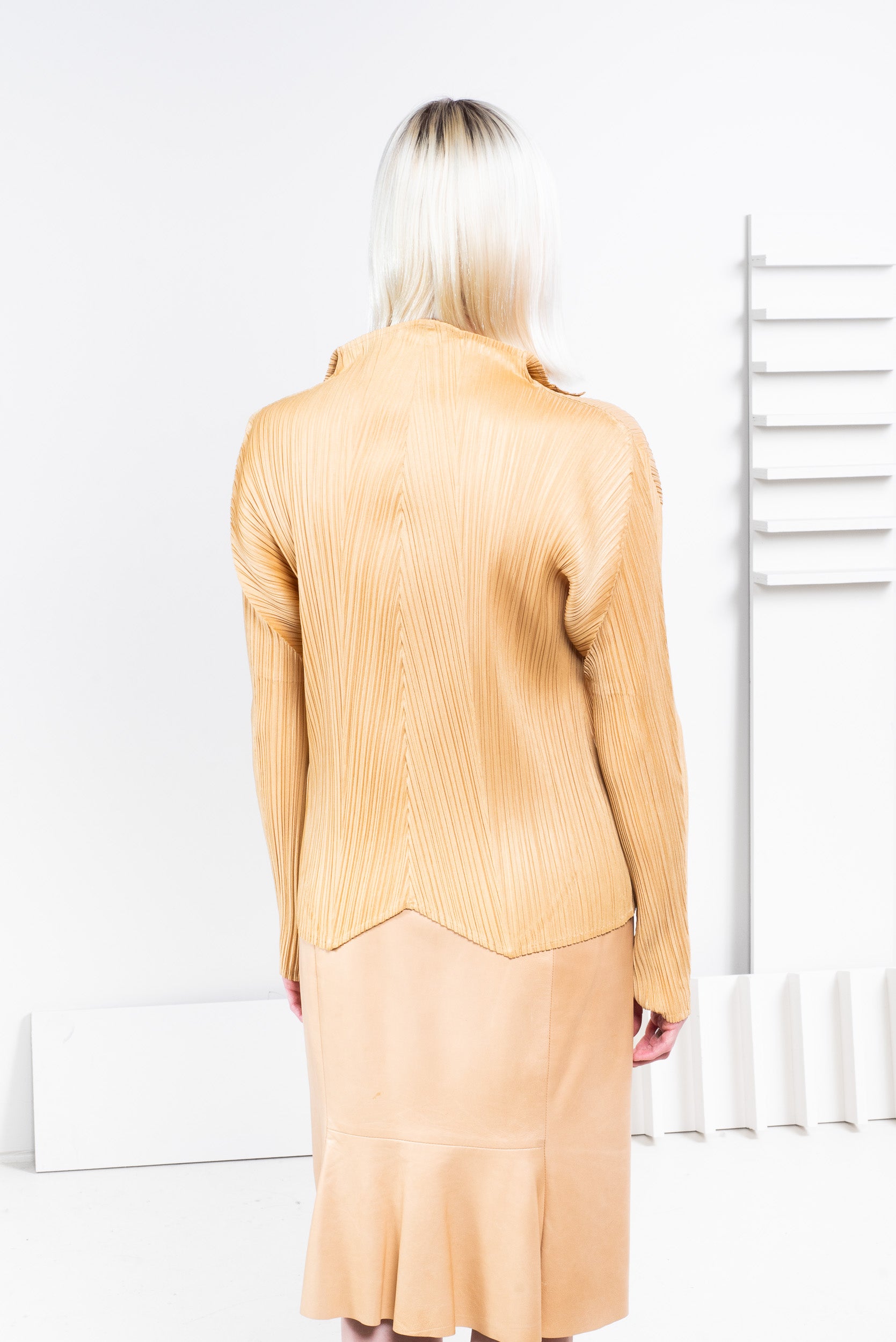 Khaki one button top