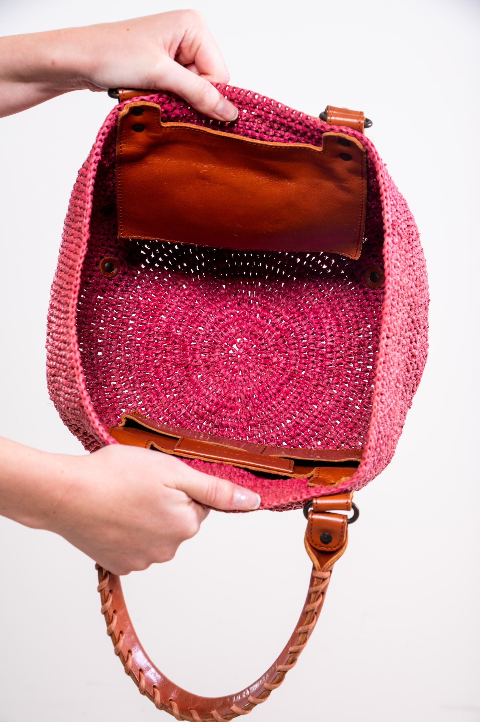 Pink Motocross Classic Basket Bag