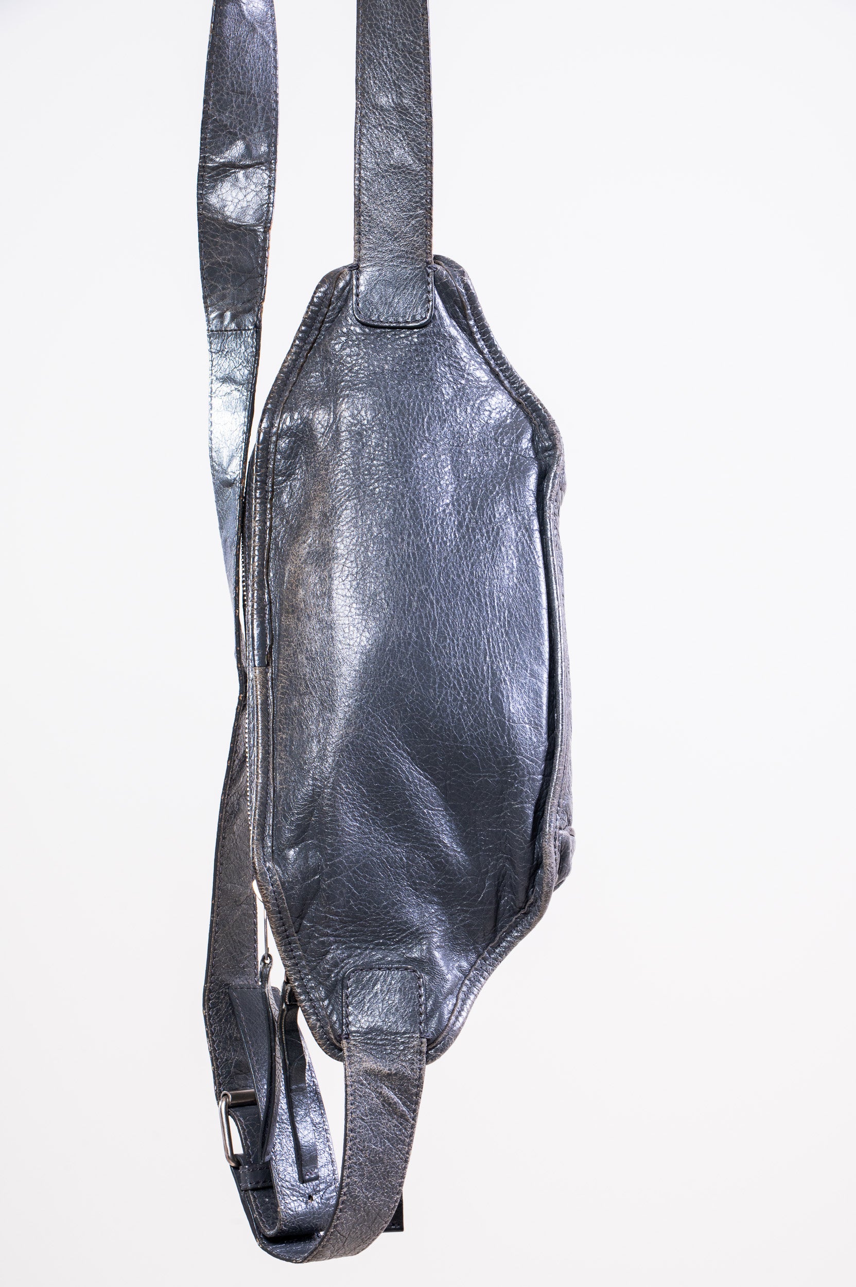 Back view of Balenciaga Grey Bum Belt Waist Body Bag