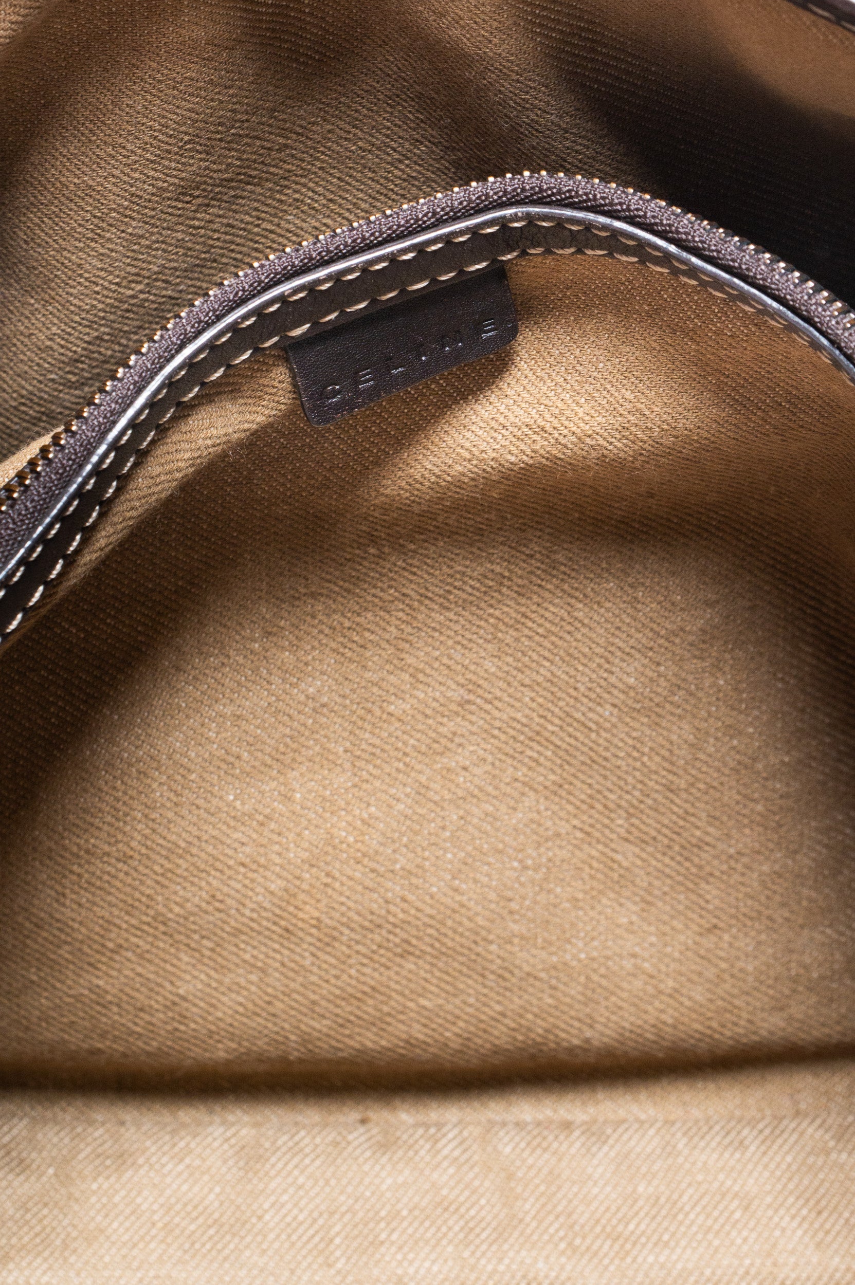 Additional interior view of Celine Macadam Fabric Canvas Handbag