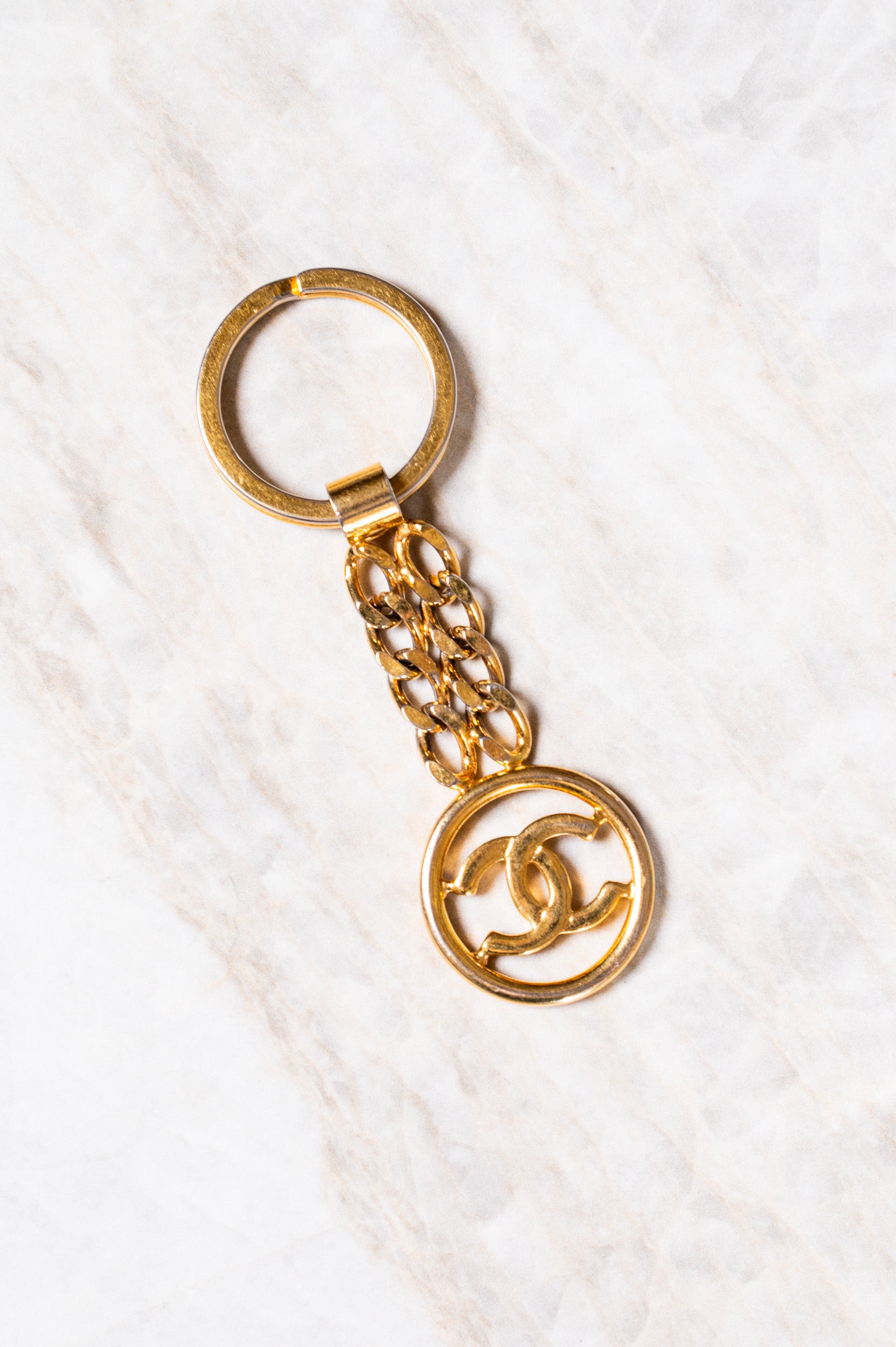 Gold CC Key Ring