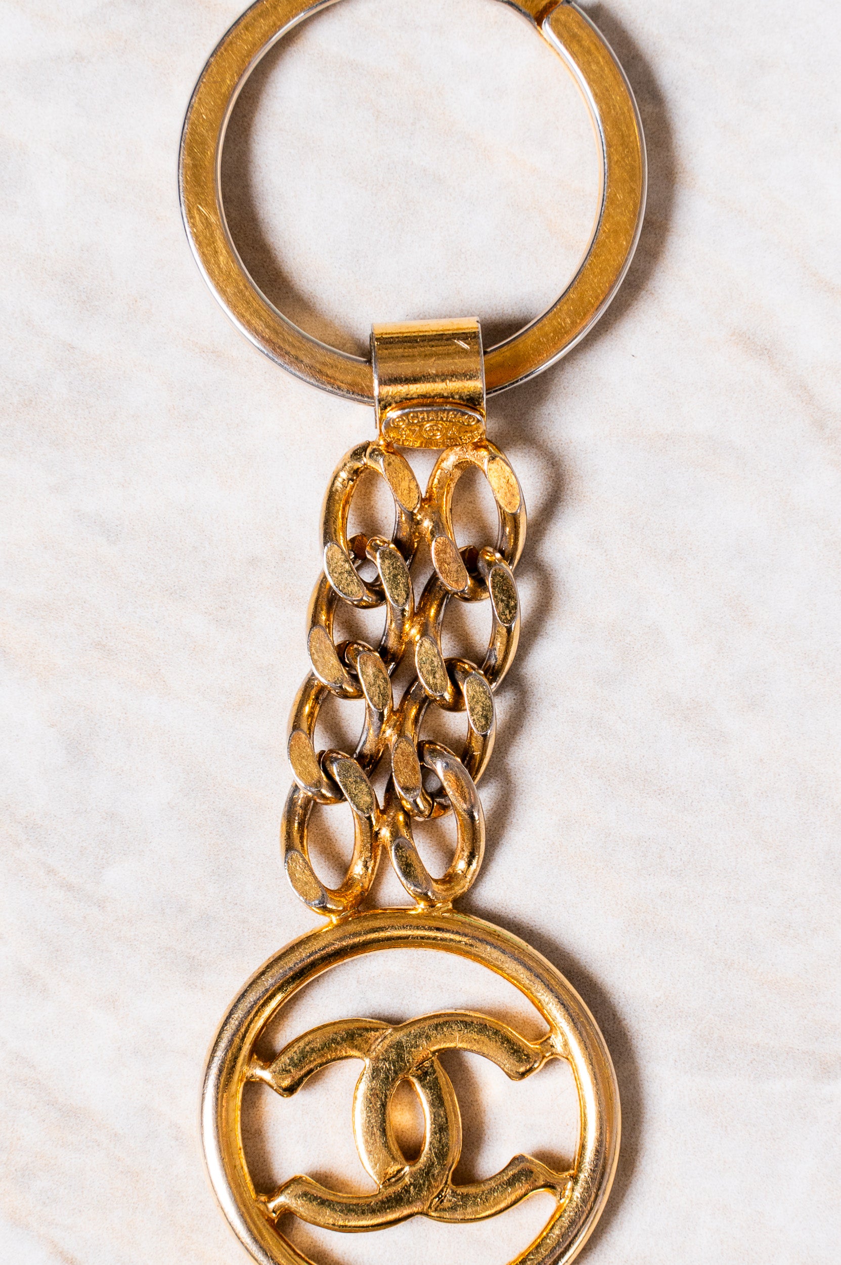 Gold CC Key Ring