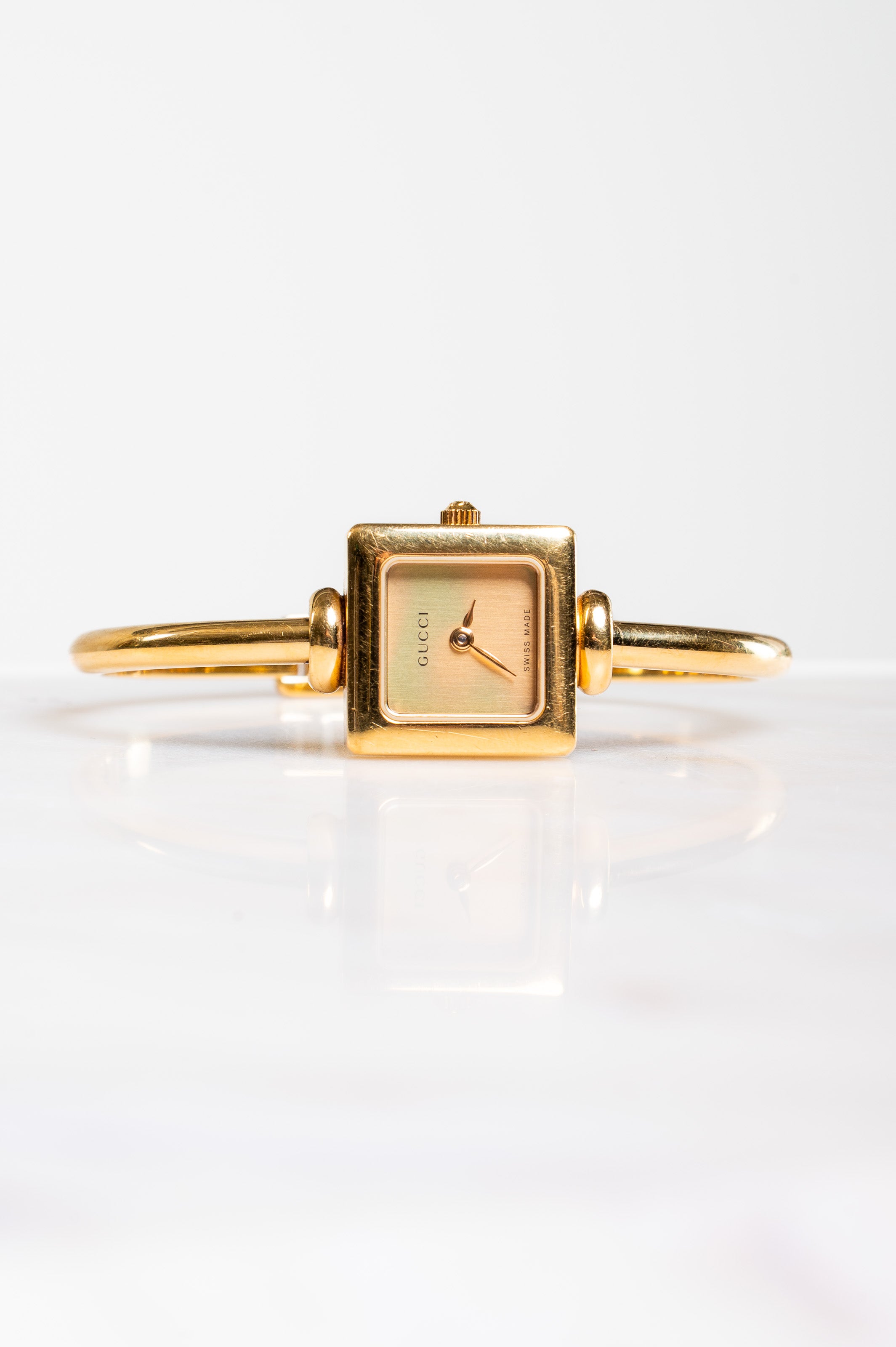 Gold Quartz Vintage Square Watch