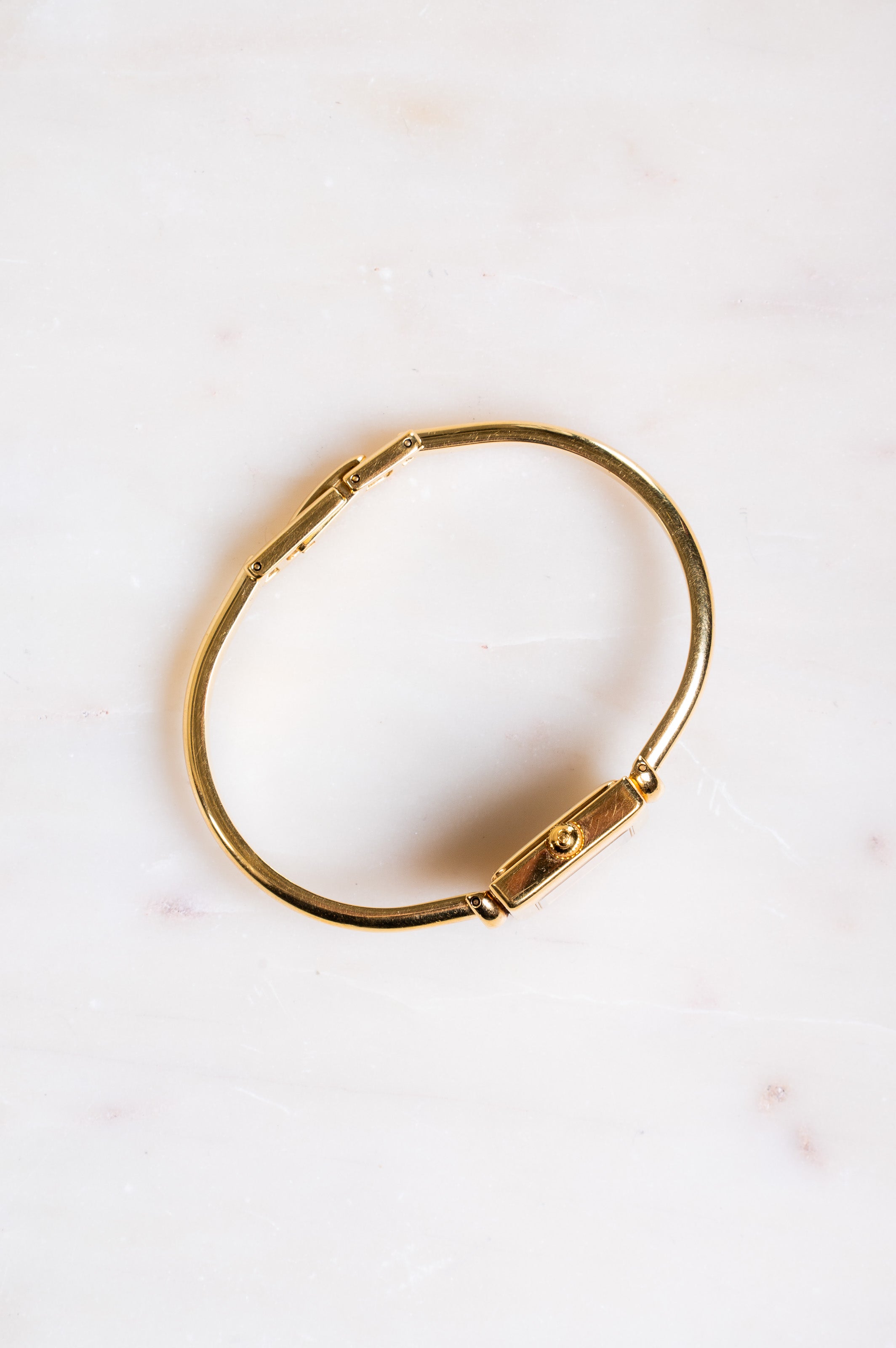 Gold Quartz Vintage Square Watch