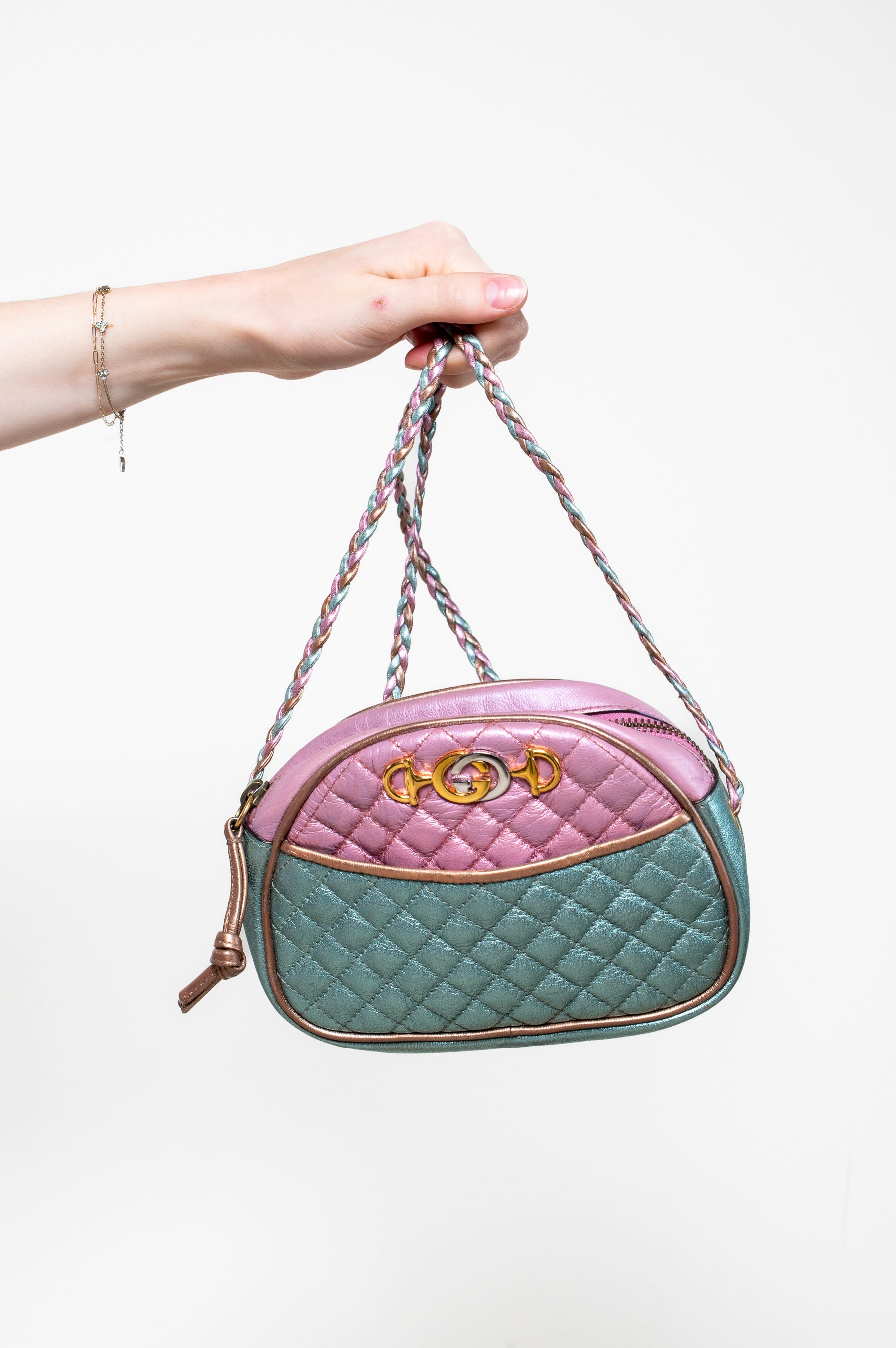 Gucci Zumi Trapuntata Mini GG Shoulder Bag