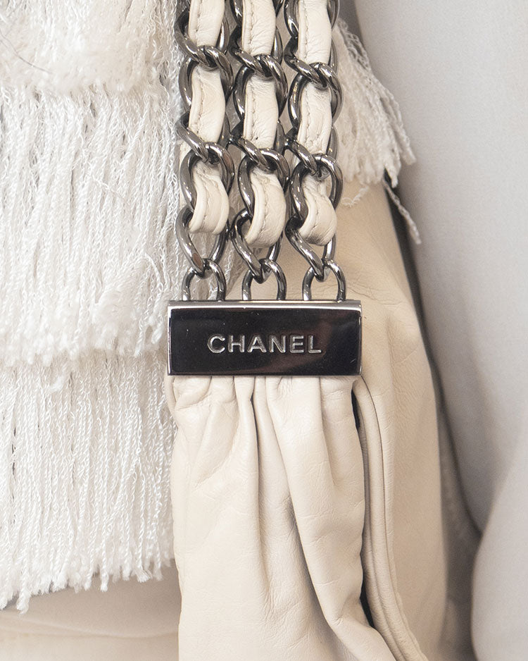 Chanel Puffy Bubbly CC Flap Bag Quilted Calfskin Medium