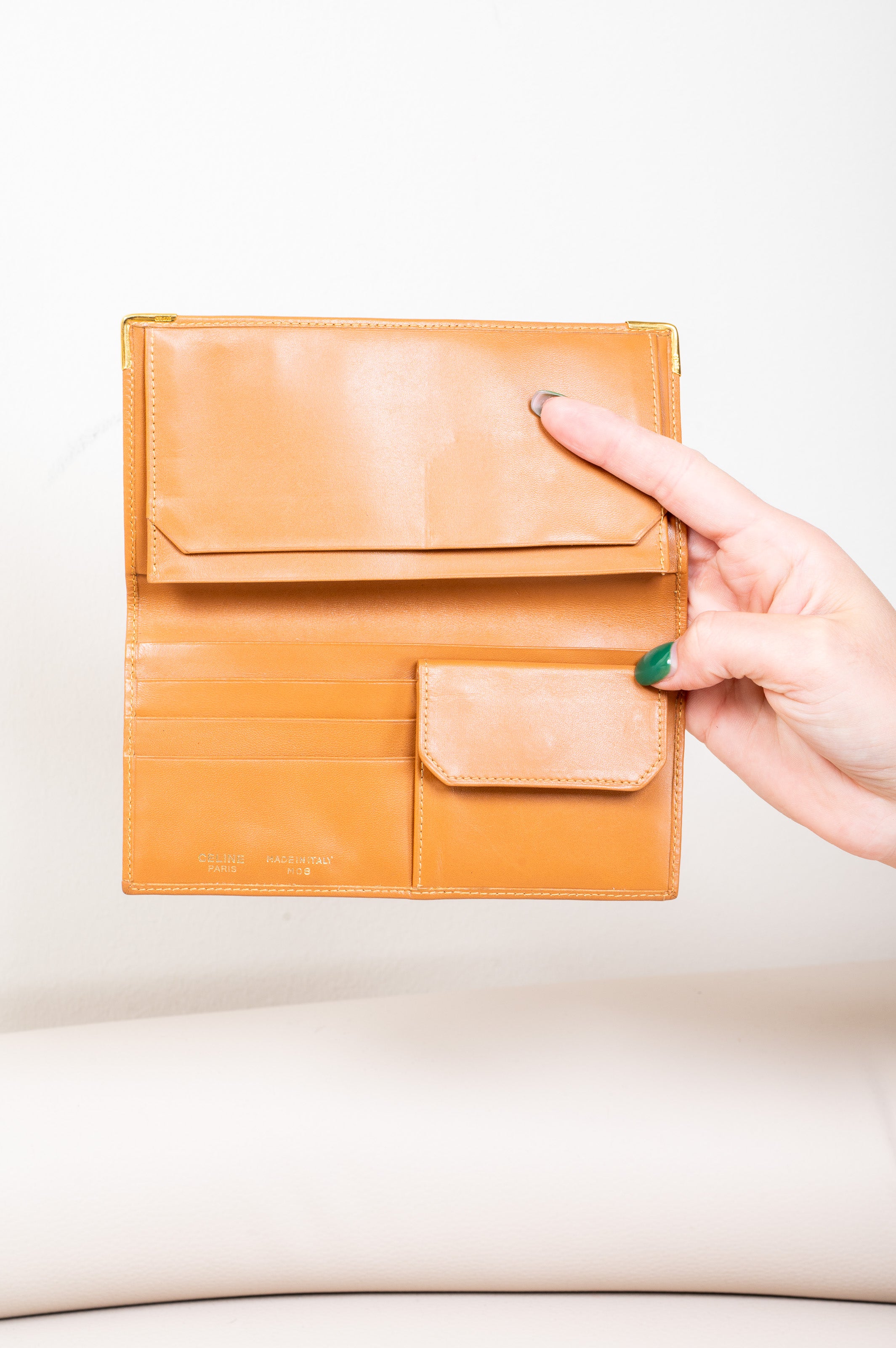 Vintage Macadam Canvas Leather Trim Continental Wallet