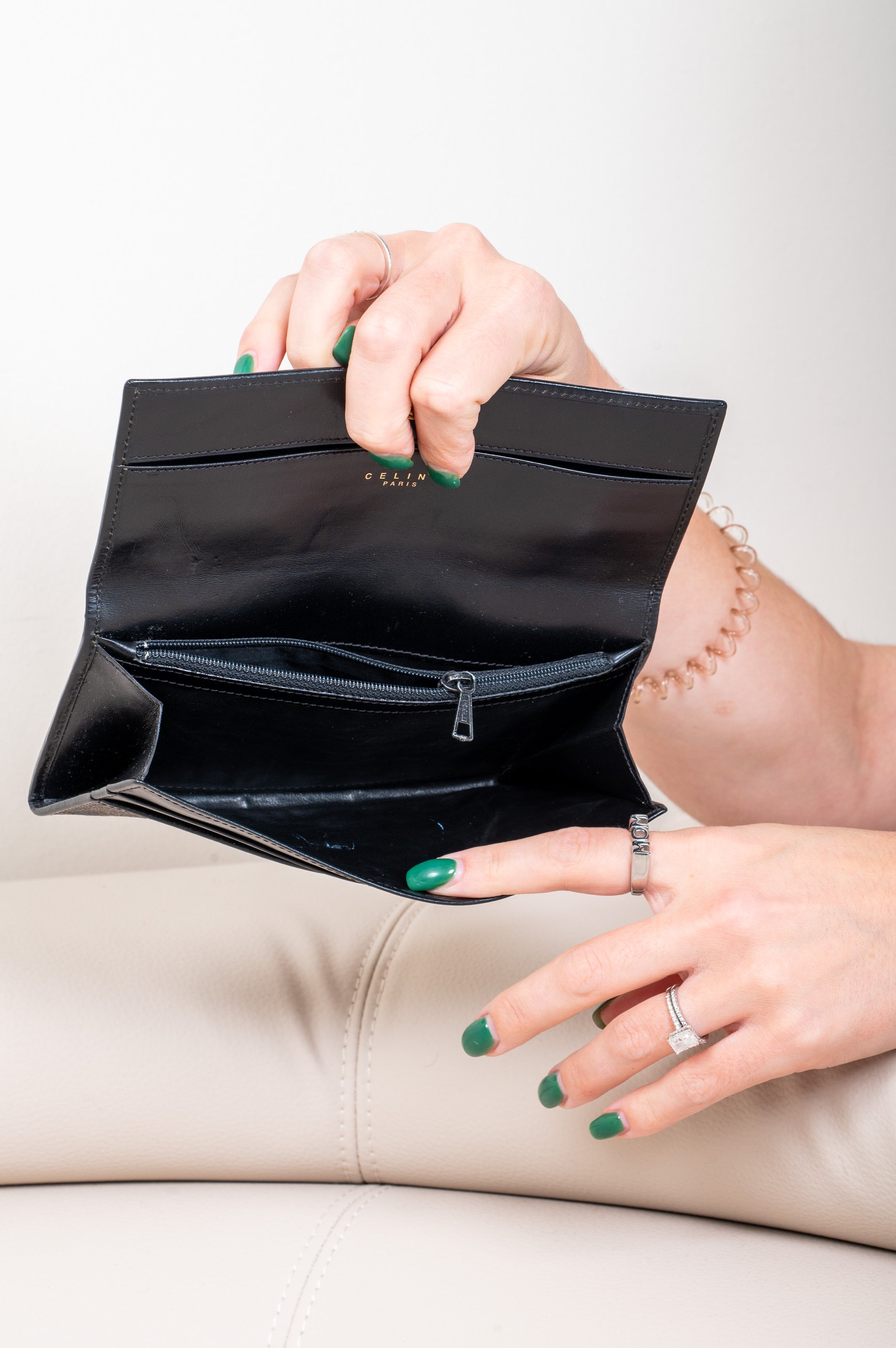 Vintage Dark Brown Macadam Continental Wallet