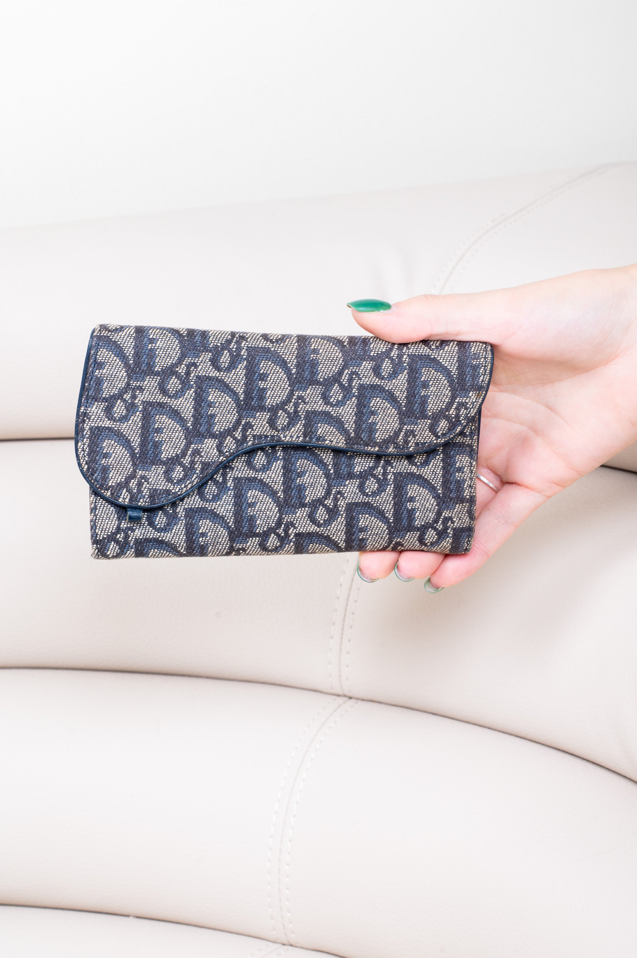 Vintage Diorissima Oblique Saddle Flap Wallet