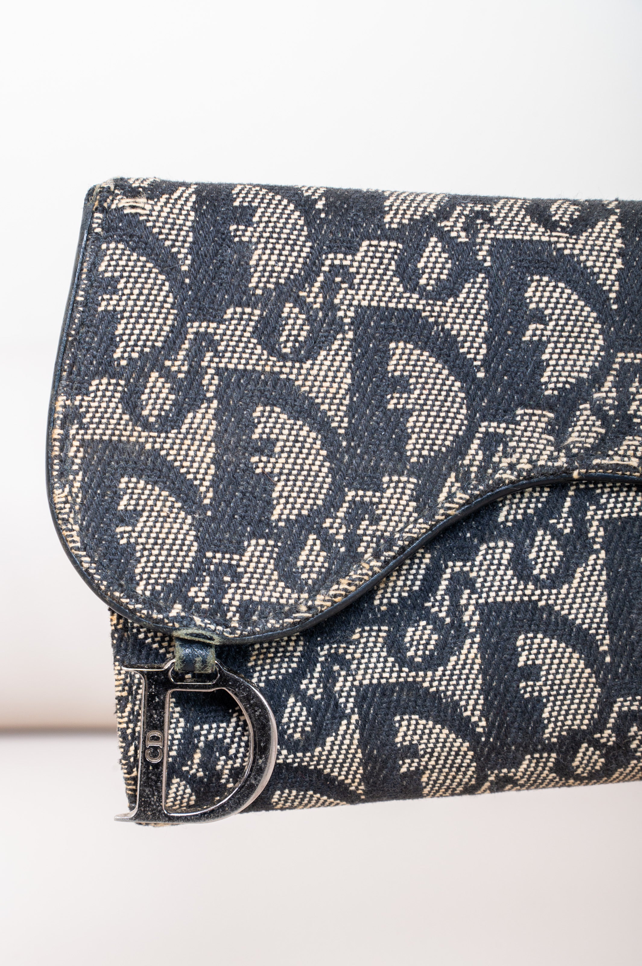 Vintage Diorissima Oblique Saddle D Flap Wallet