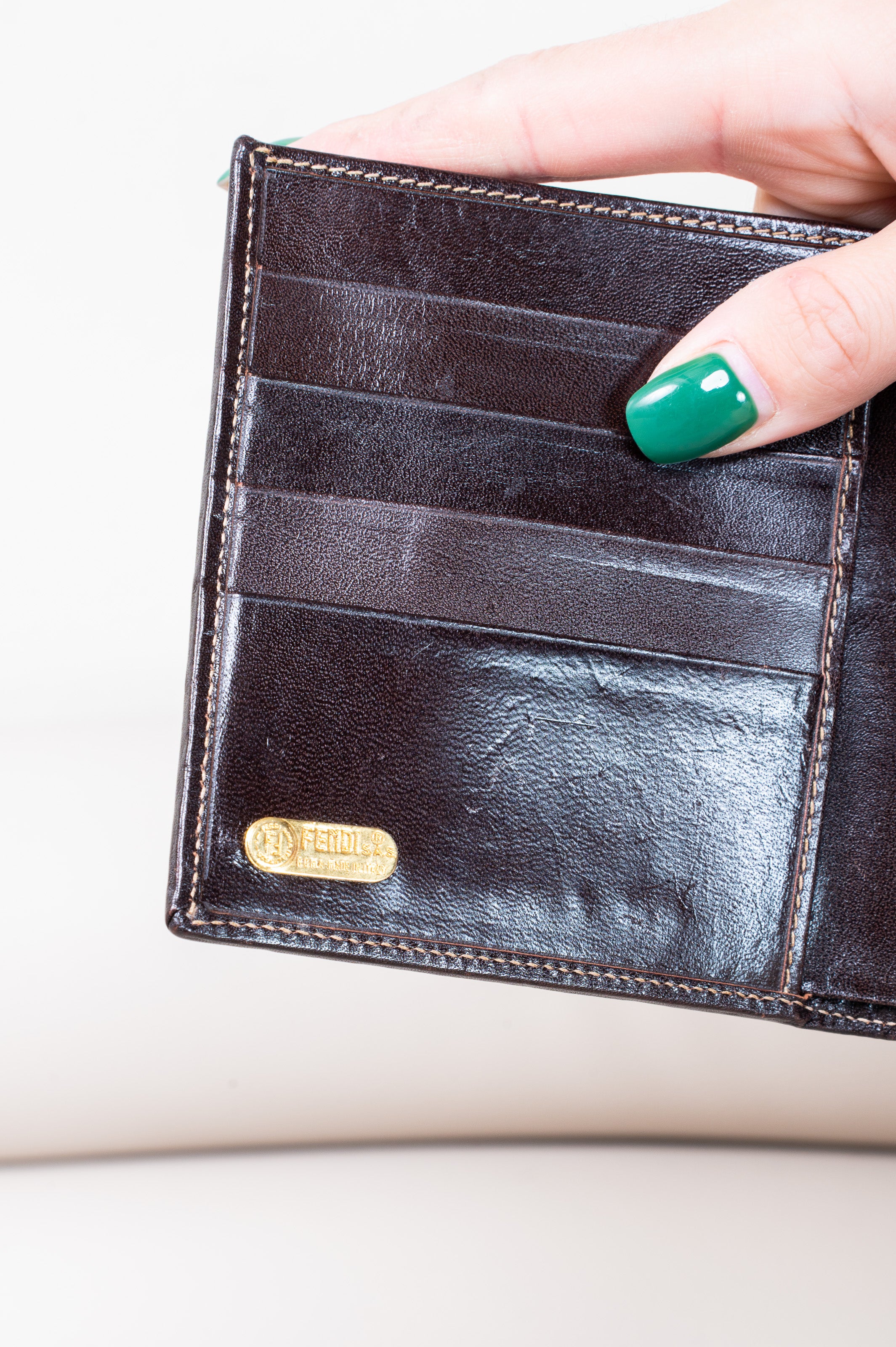 Vintage Zucca Compact Wallet w/ Coin Insert
