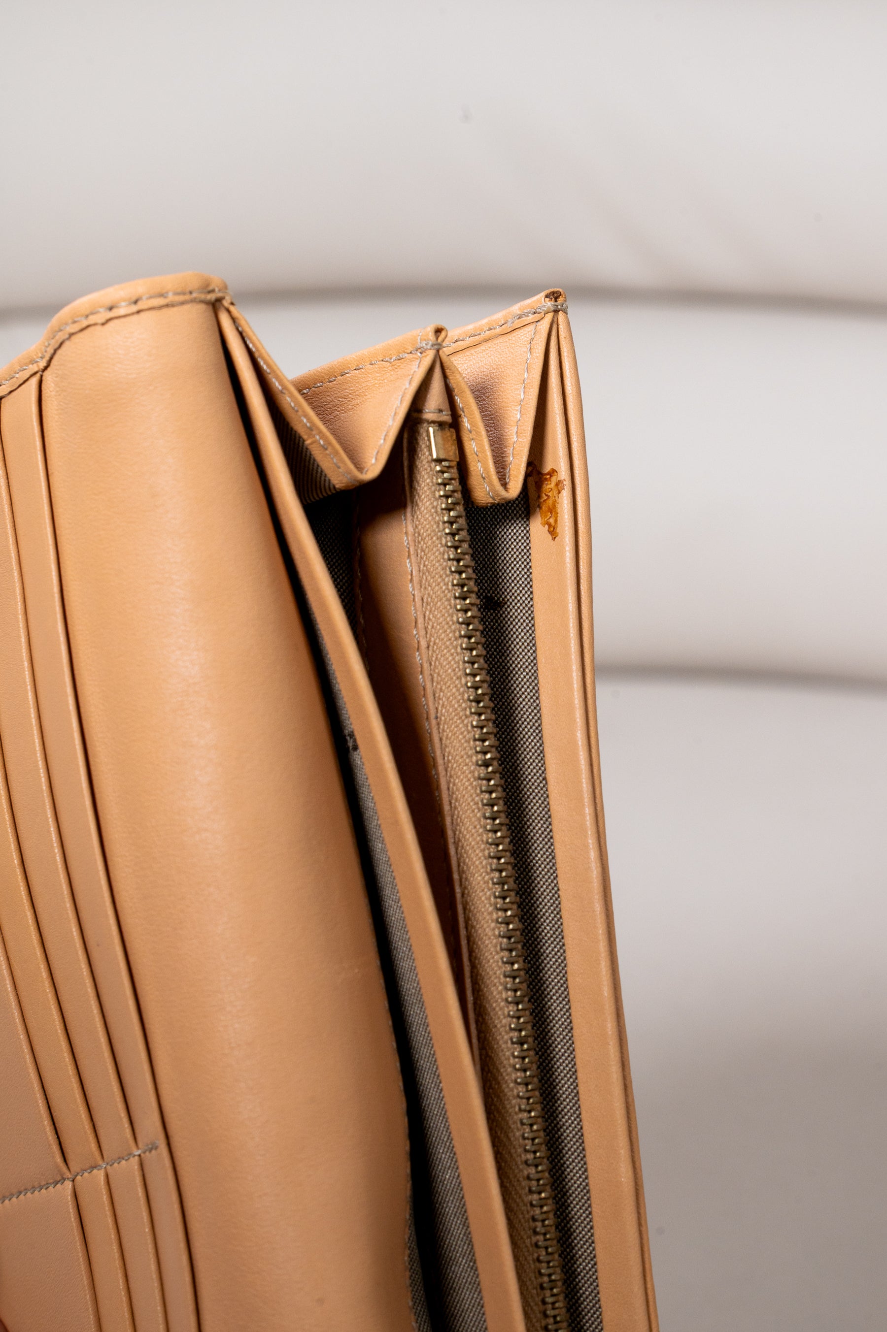 Vintage Canvas Zucca Continental Wallet