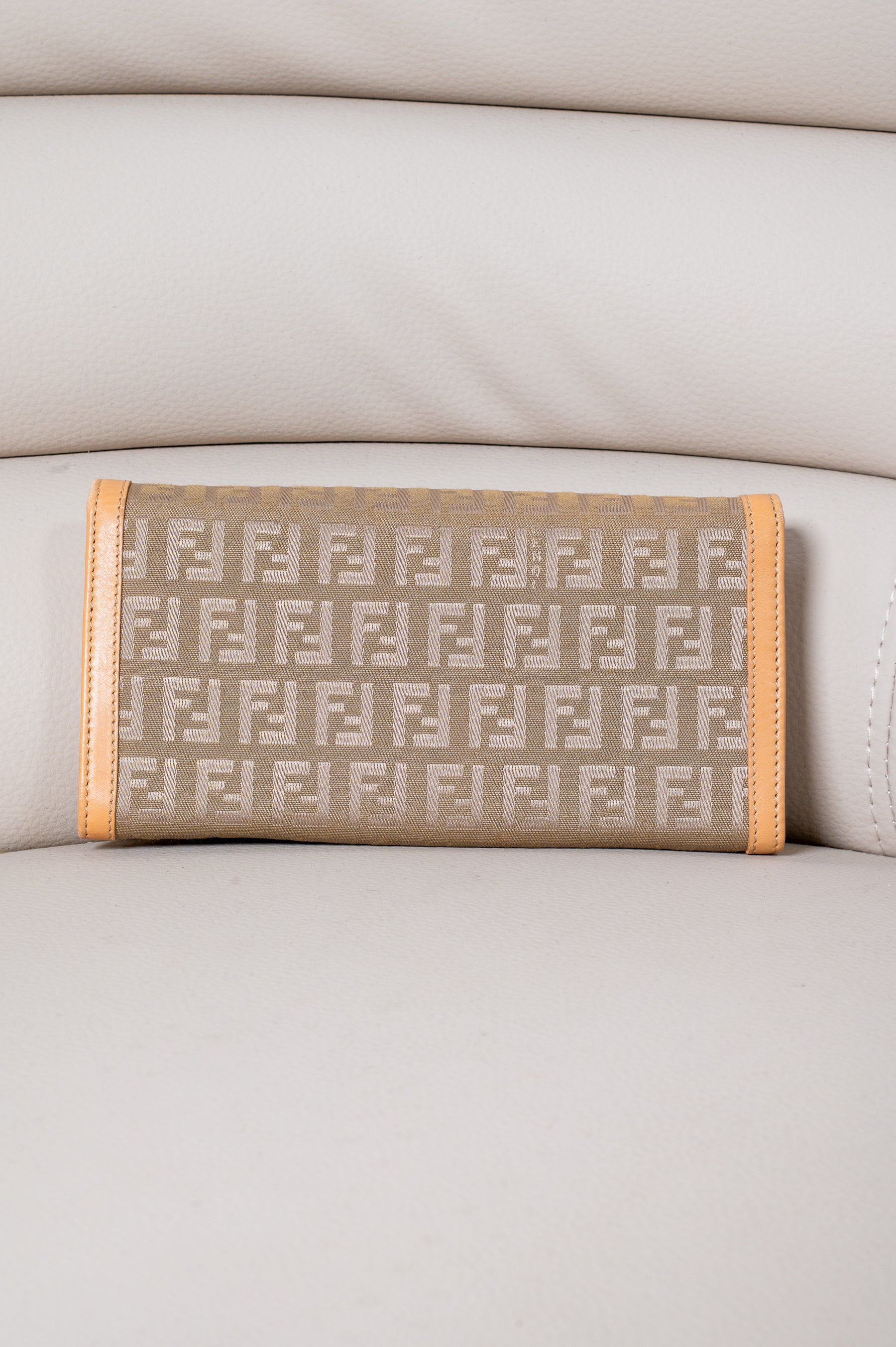 Vintage Canvas Zucca Continental Wallet