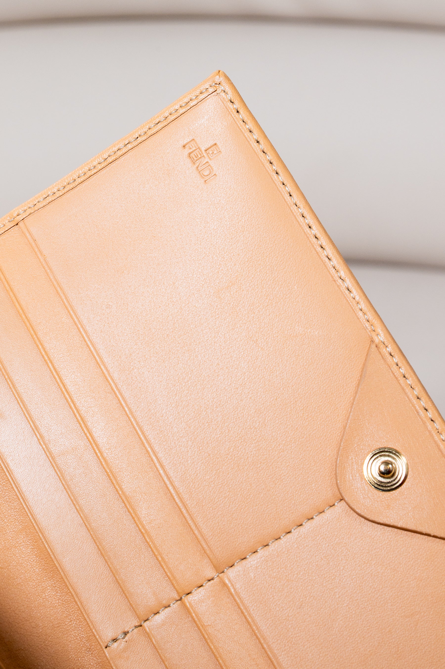 Vintage Canvas Zucca Continental Wallet