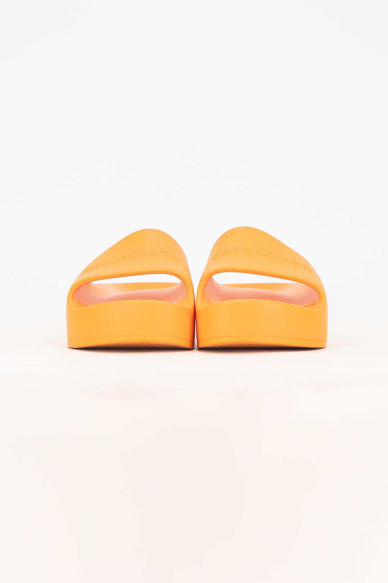 Orange Platform Rubber Slides