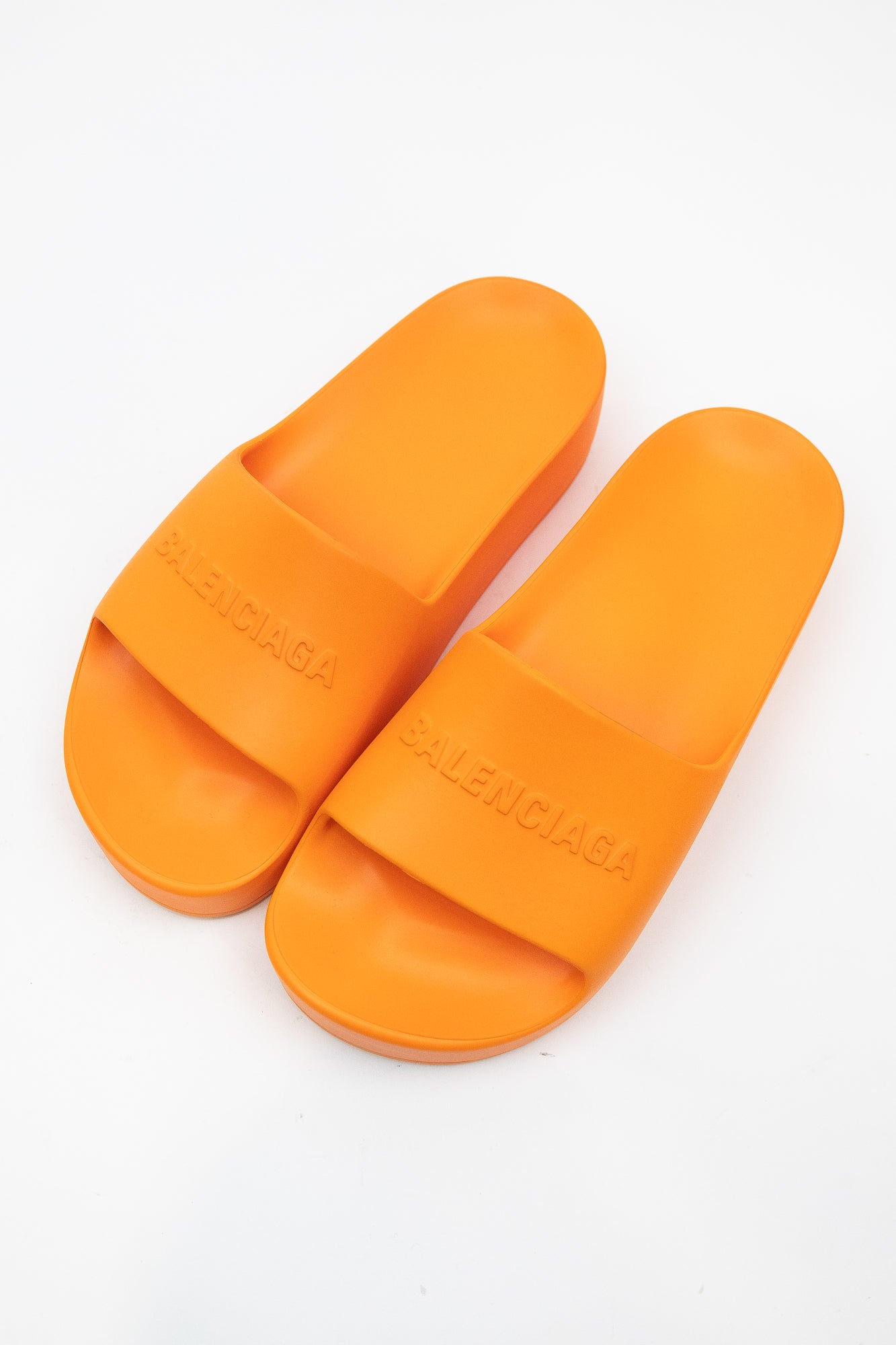 Orange Platform Rubber Slides