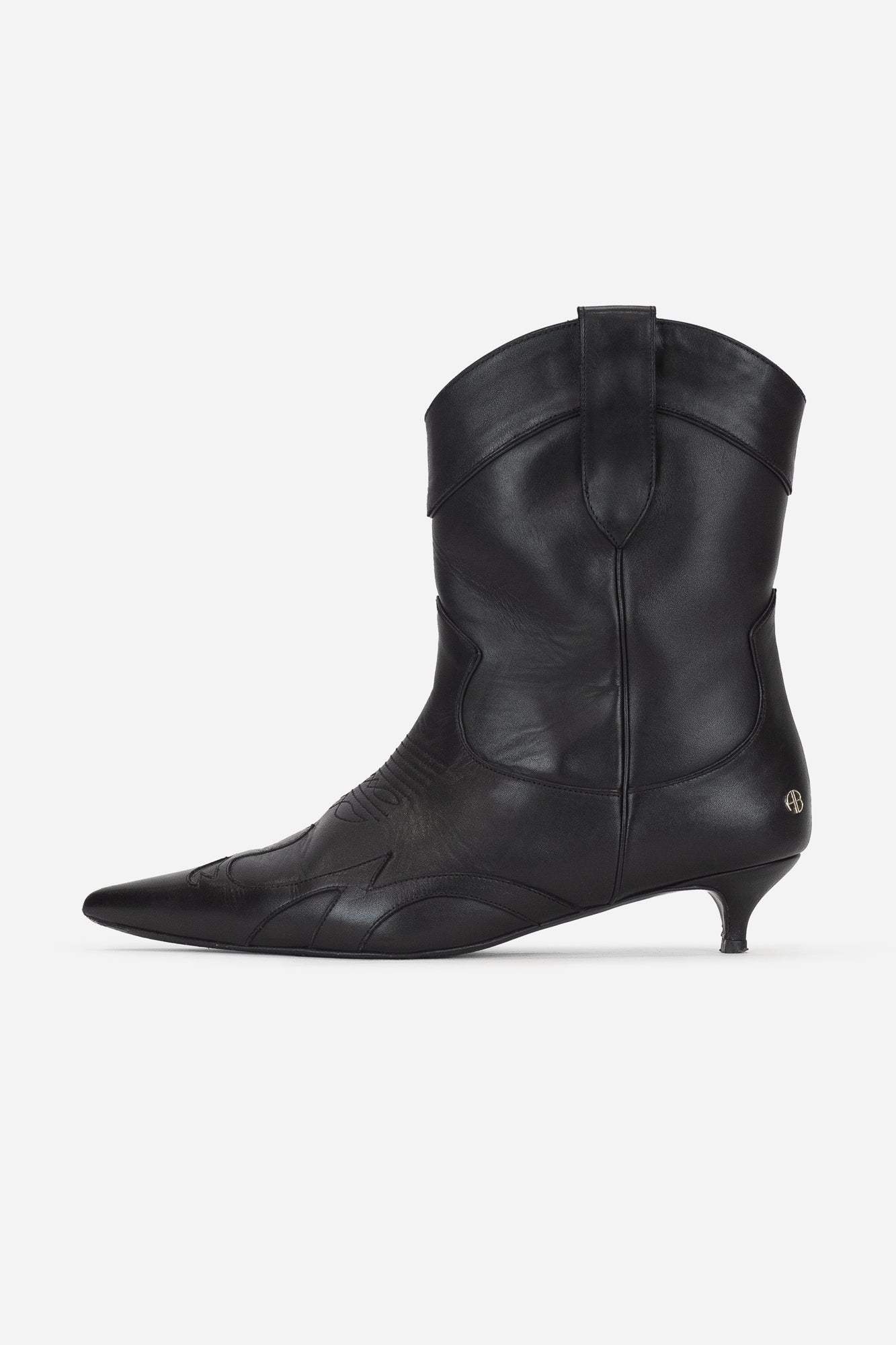 Rae Mini Heel Ankle Boot Leather