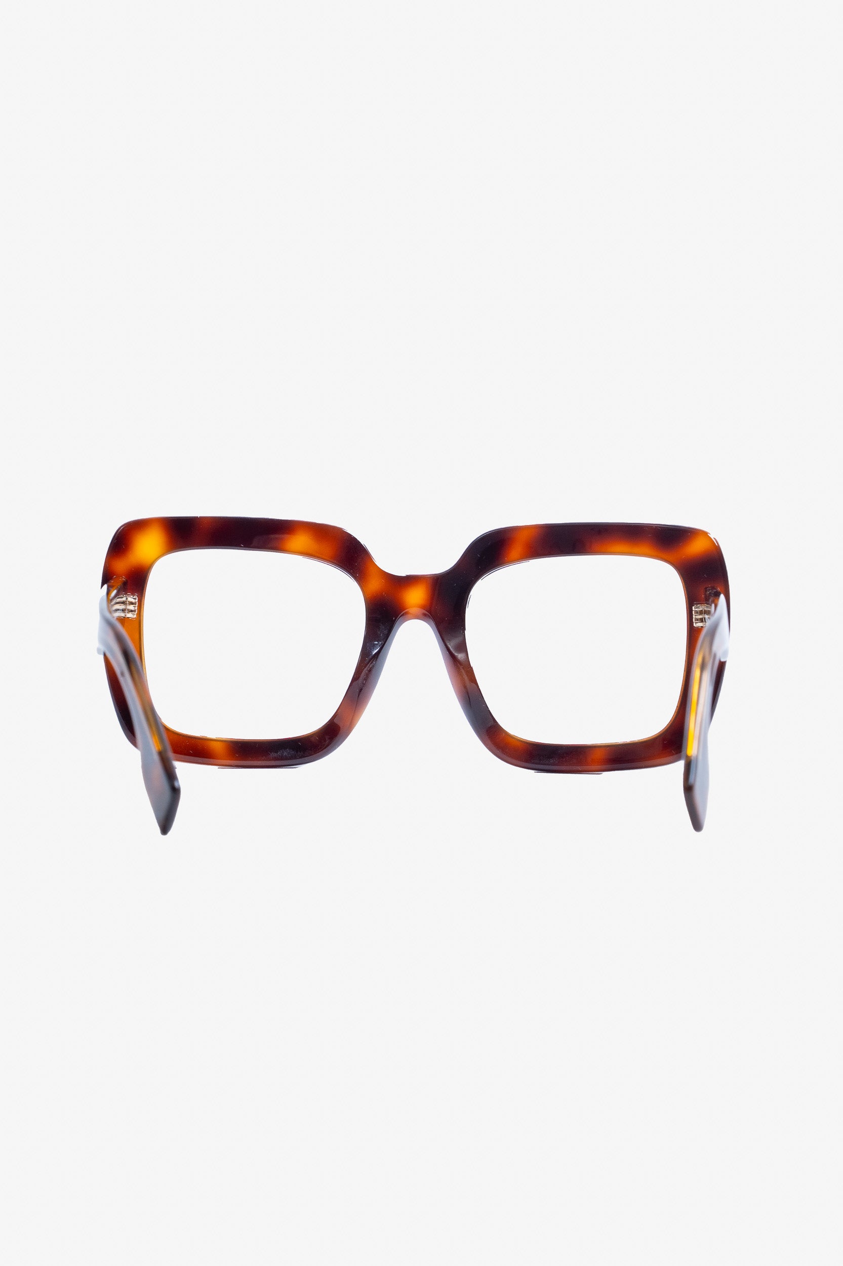 Chunky Large Frame Tortoise Glasses  Plastic