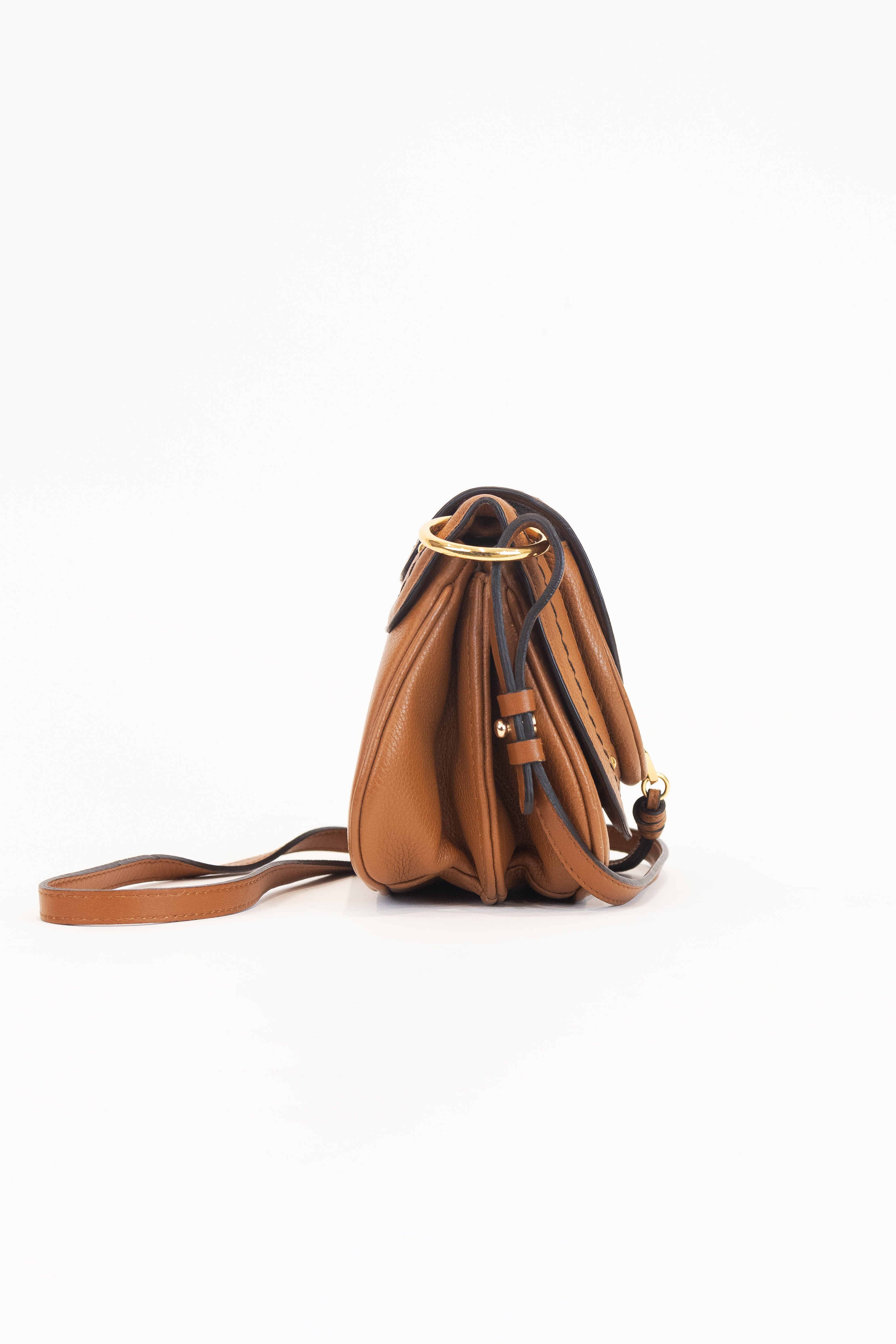 Brown Susie Mini Leather Crossbody Bag Leather