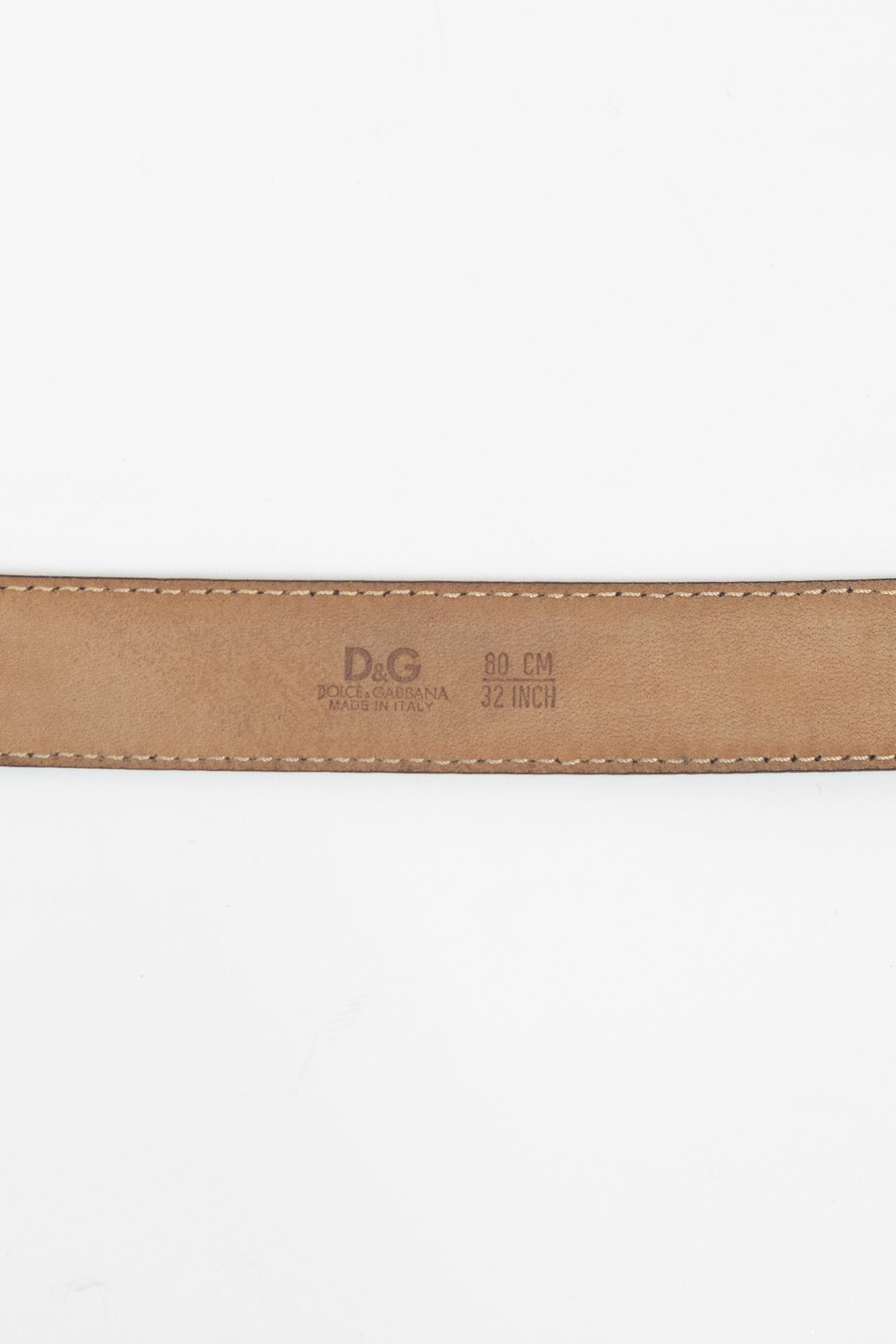 Black D&G Belt Leather