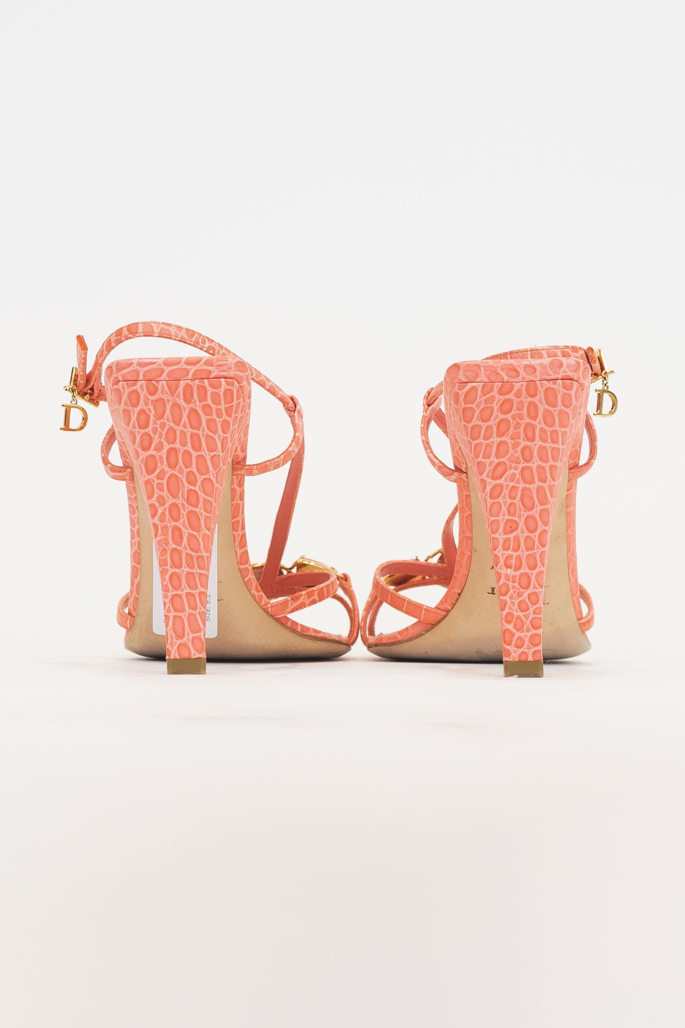 Croc Coral Stone Strappy Sandals