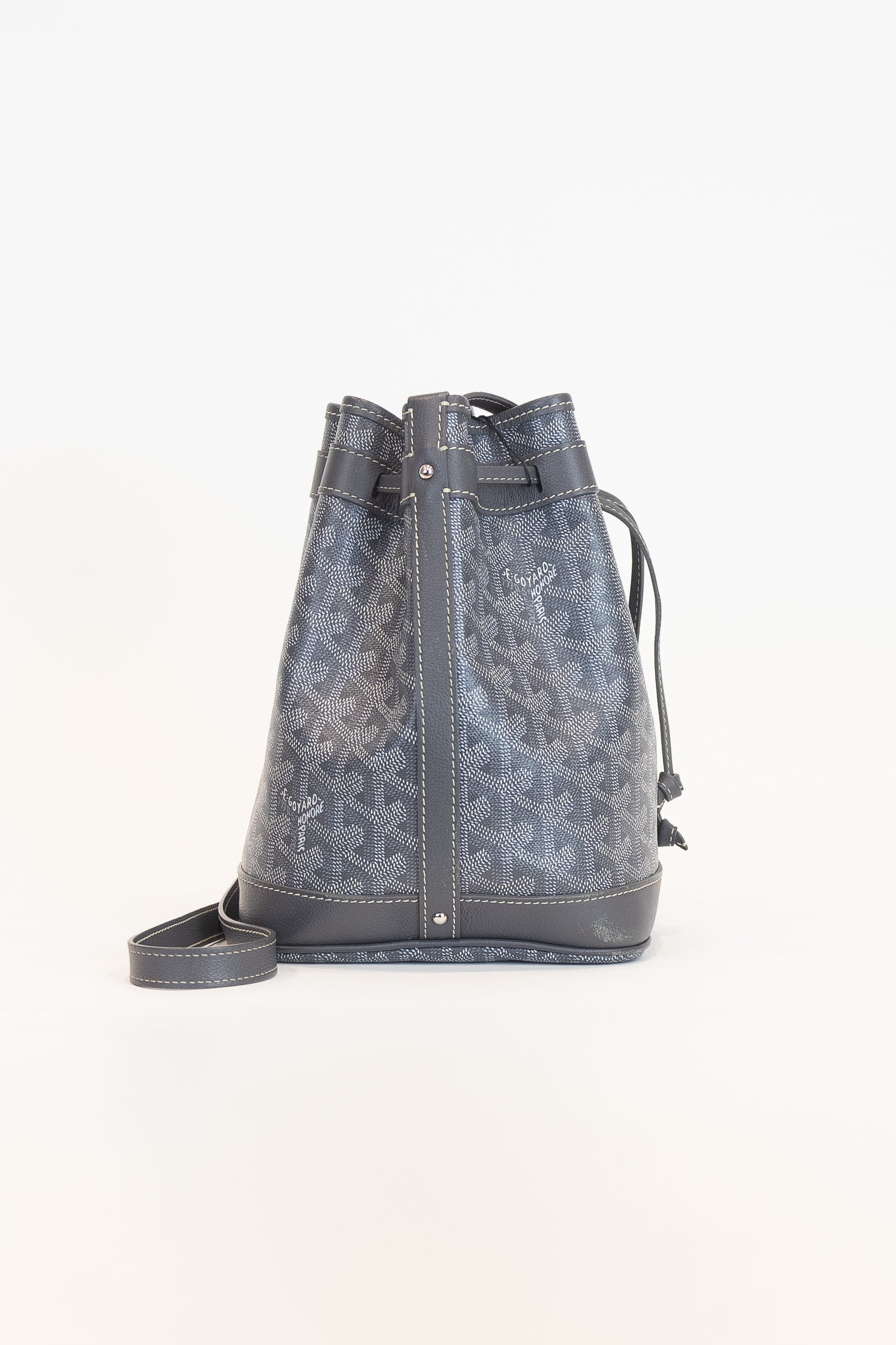 Goyardine Petit Flot Bucket Bag Coated Canvas