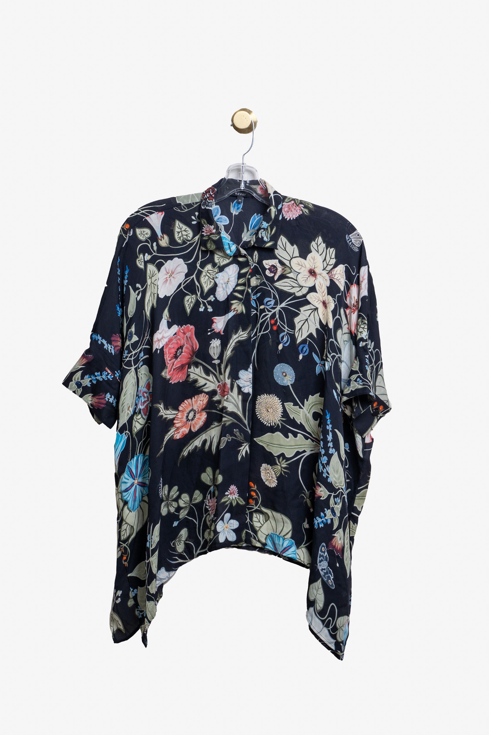 Kris Knight Floral Silk Blouse  Silk