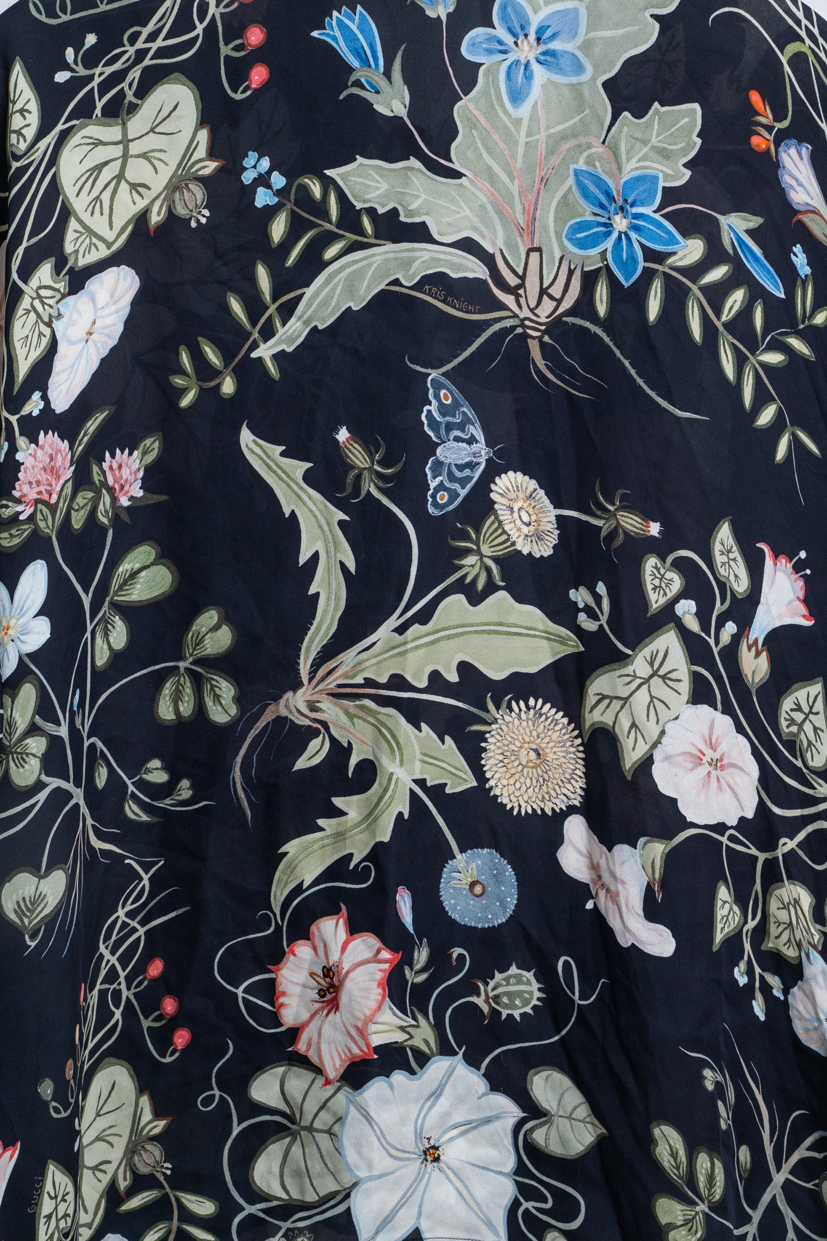 Kris Knight Floral Silk Blouse  Silk