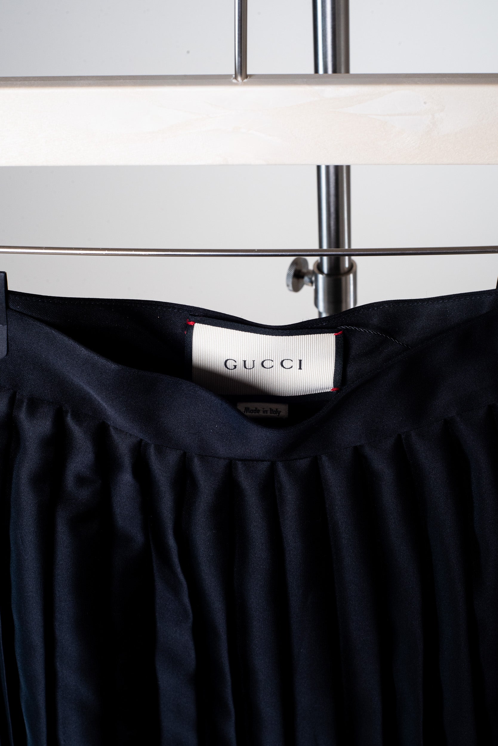 Black Pleated Mini Skirt