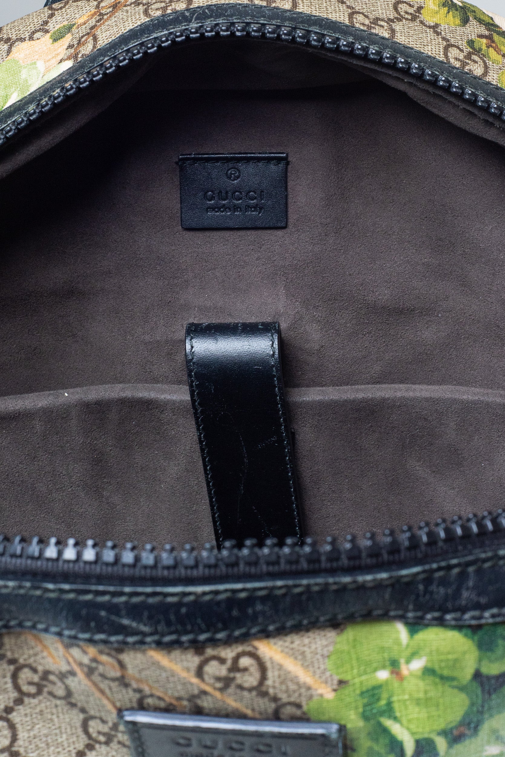 Blooms GG Supreme Monogram  Light Green Backpack