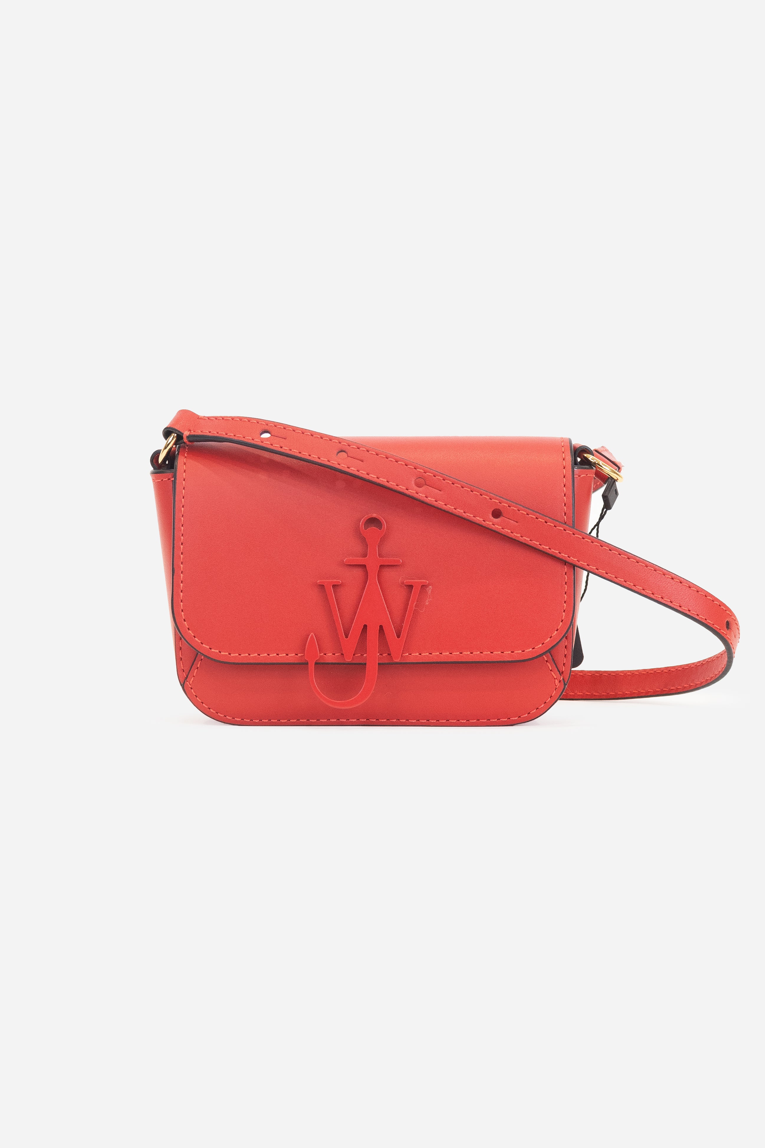 Red Mini Leather Cross Body Bag Leather