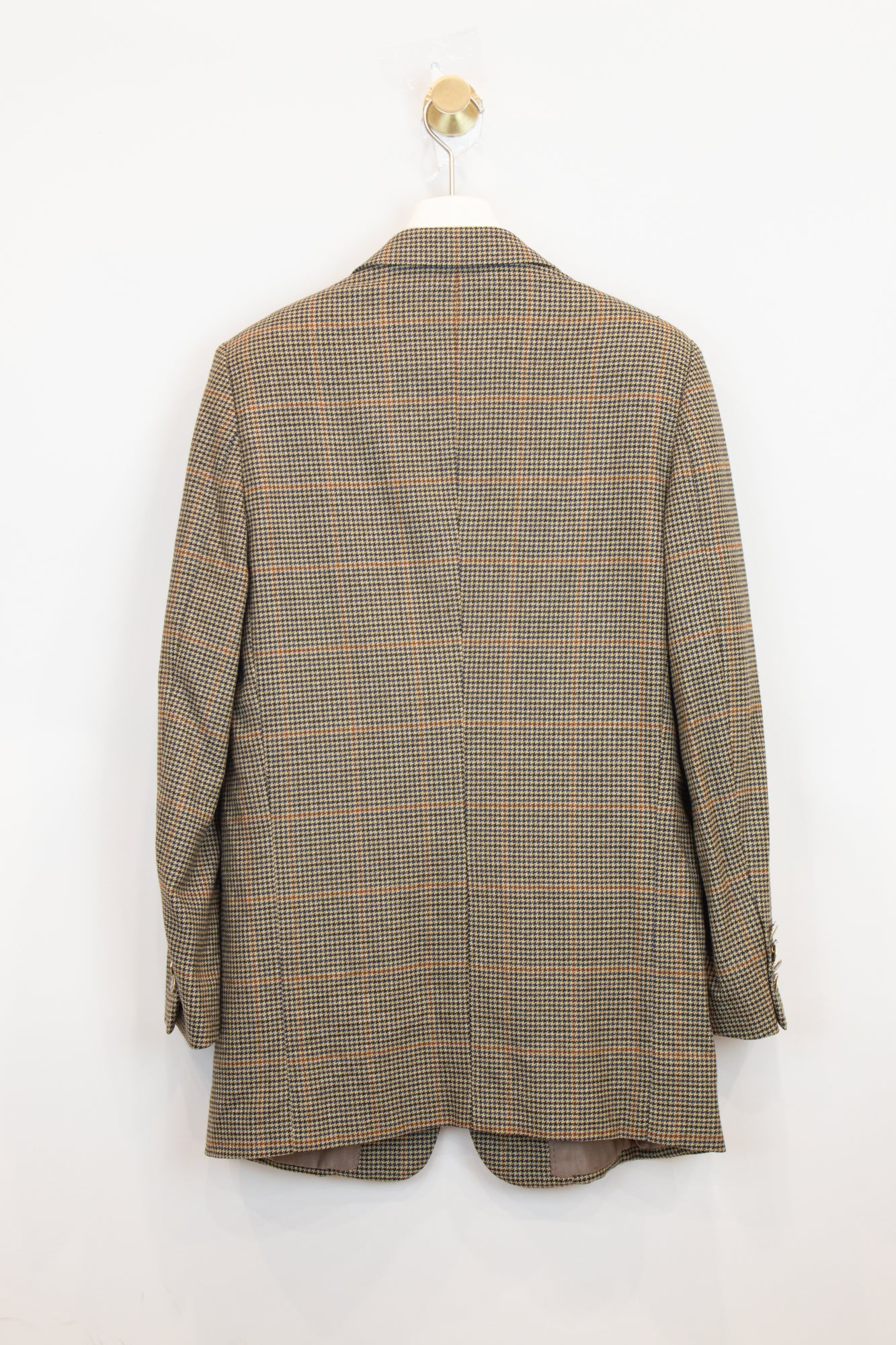 Tan Brown Houndstooth Blazer