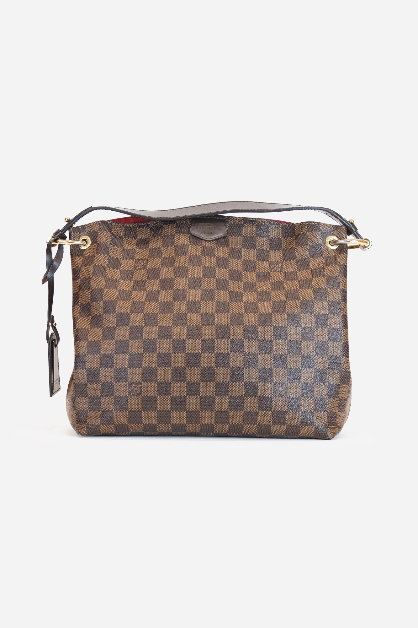 Damier Ebene Graceful PM Shoulder Bag Coated Canvas