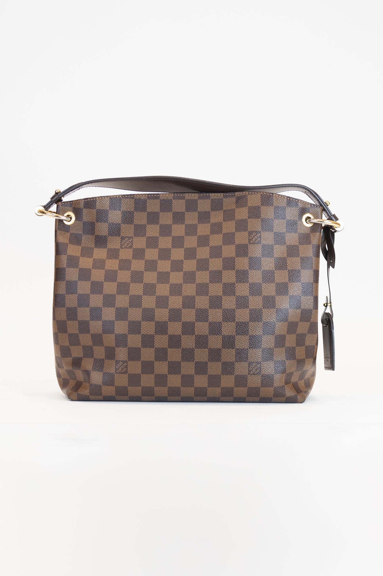 Damier Ebene Graceful PM Shoulder Bag Coated Canvas