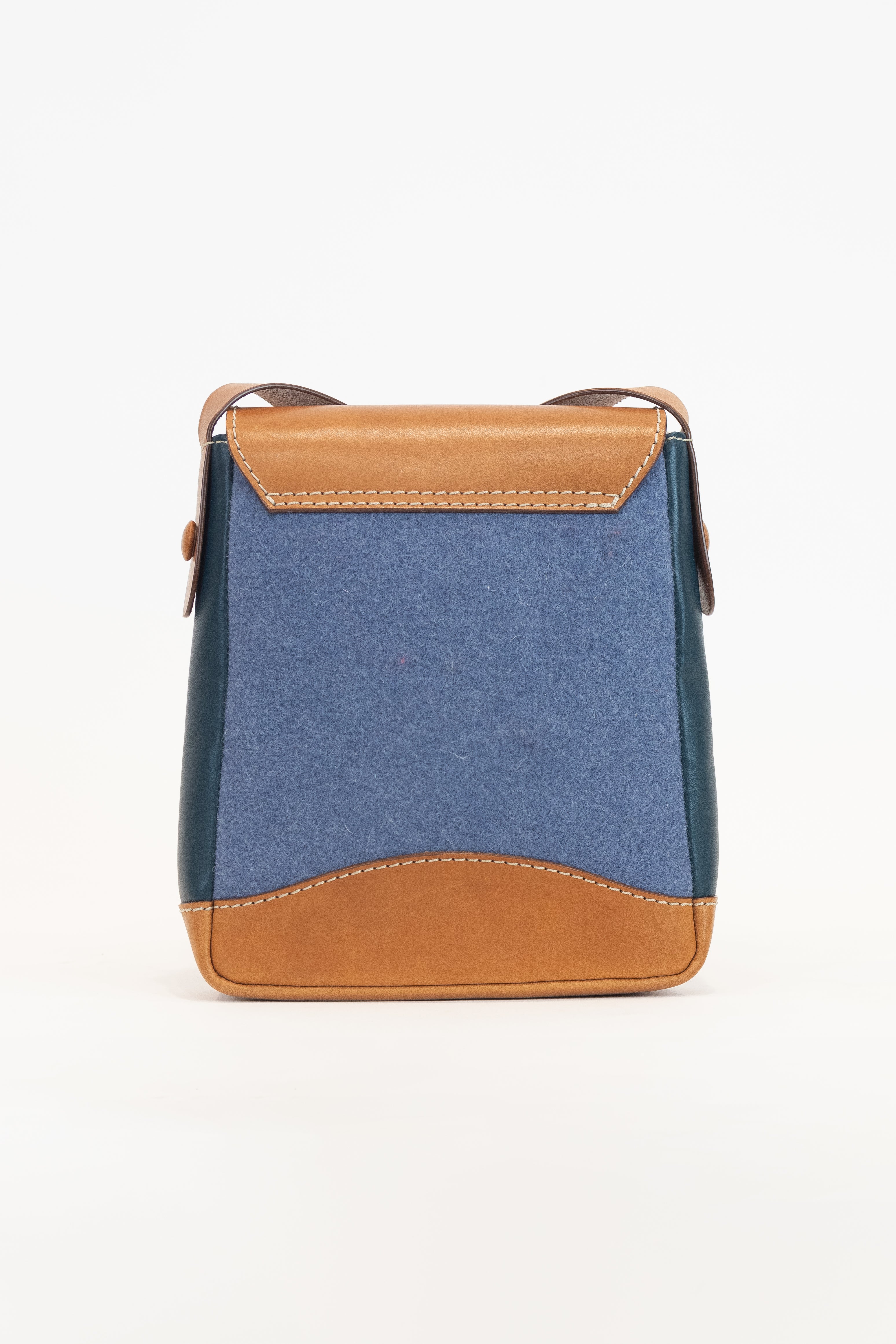 Wool And Leather Colourful Messenger Bag Leather/Viscose/Polyester