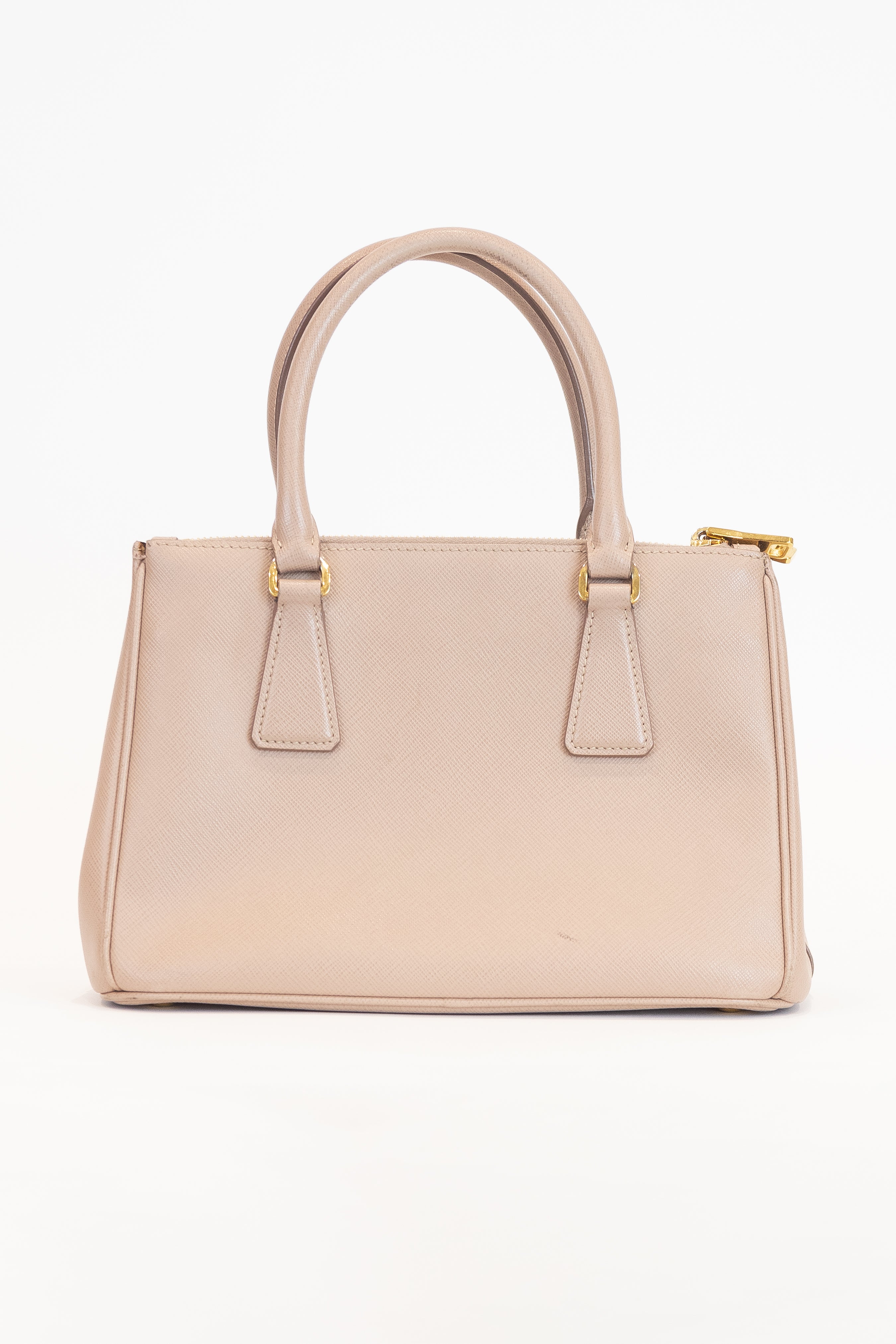 Powder Pink Prada Galleria Saffiano Leather Crossbody Tote Bag Leather