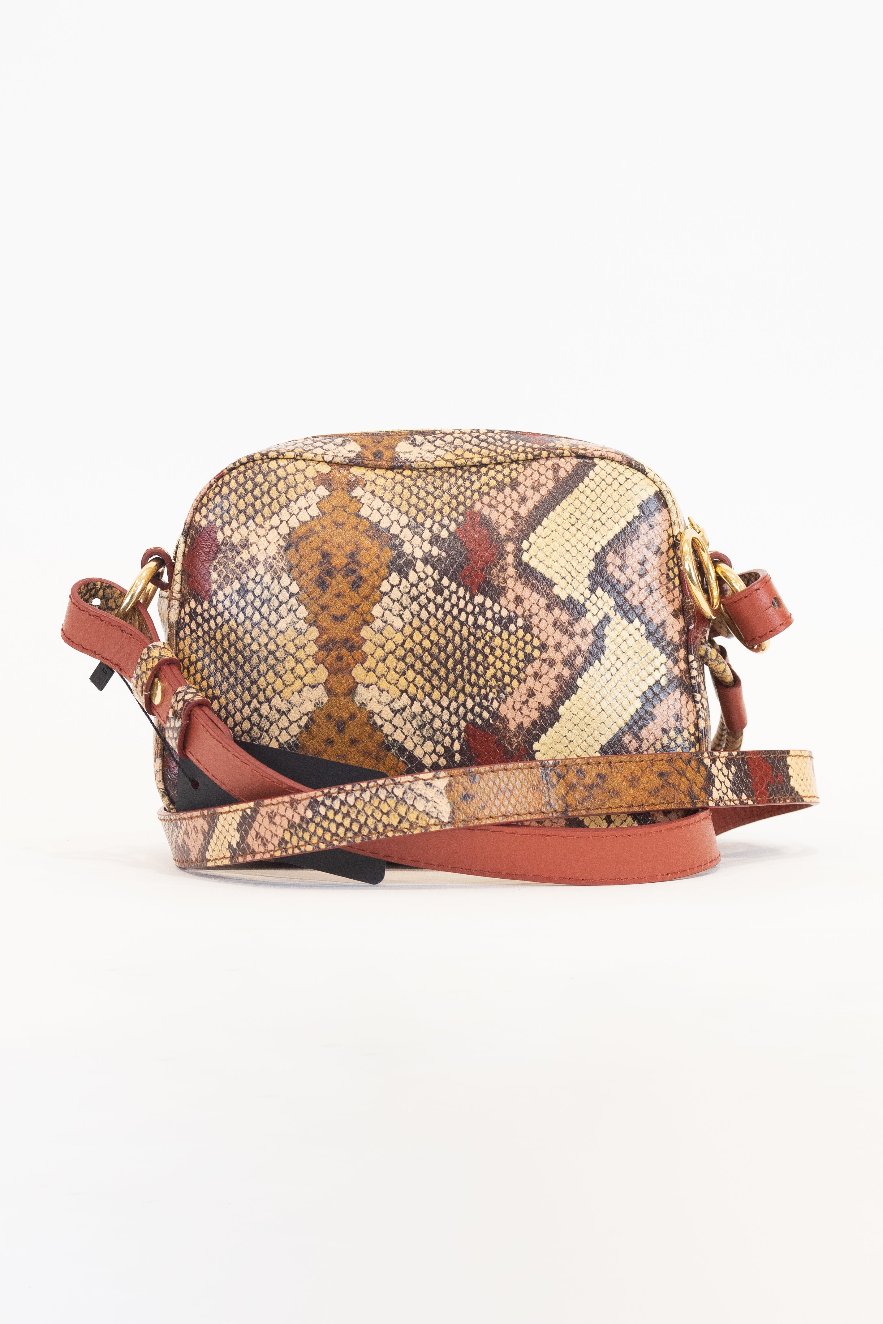 Tony Snake Print CrossBody Bag Faux Leather