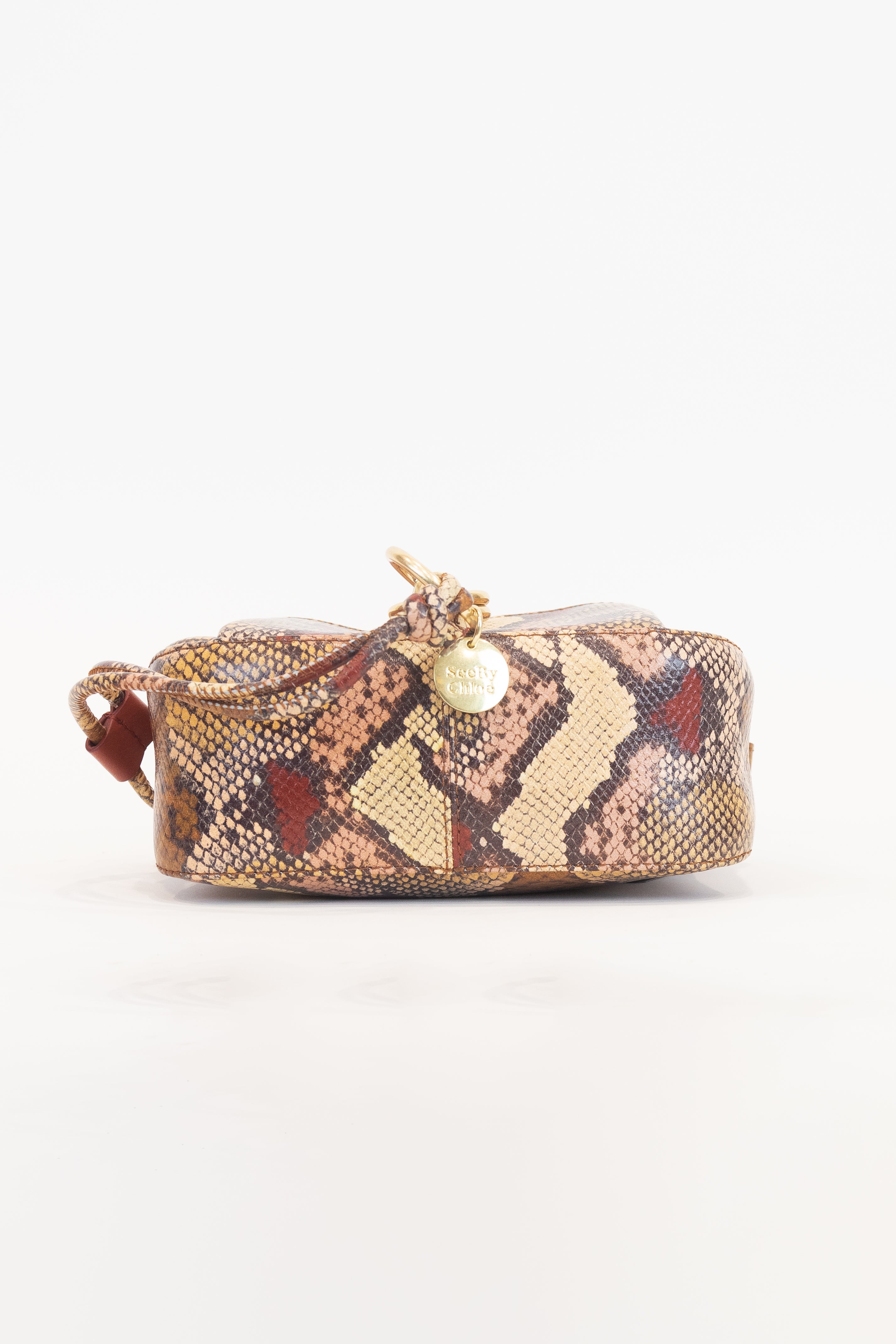 Tony Snake Print CrossBody Bag Faux Leather