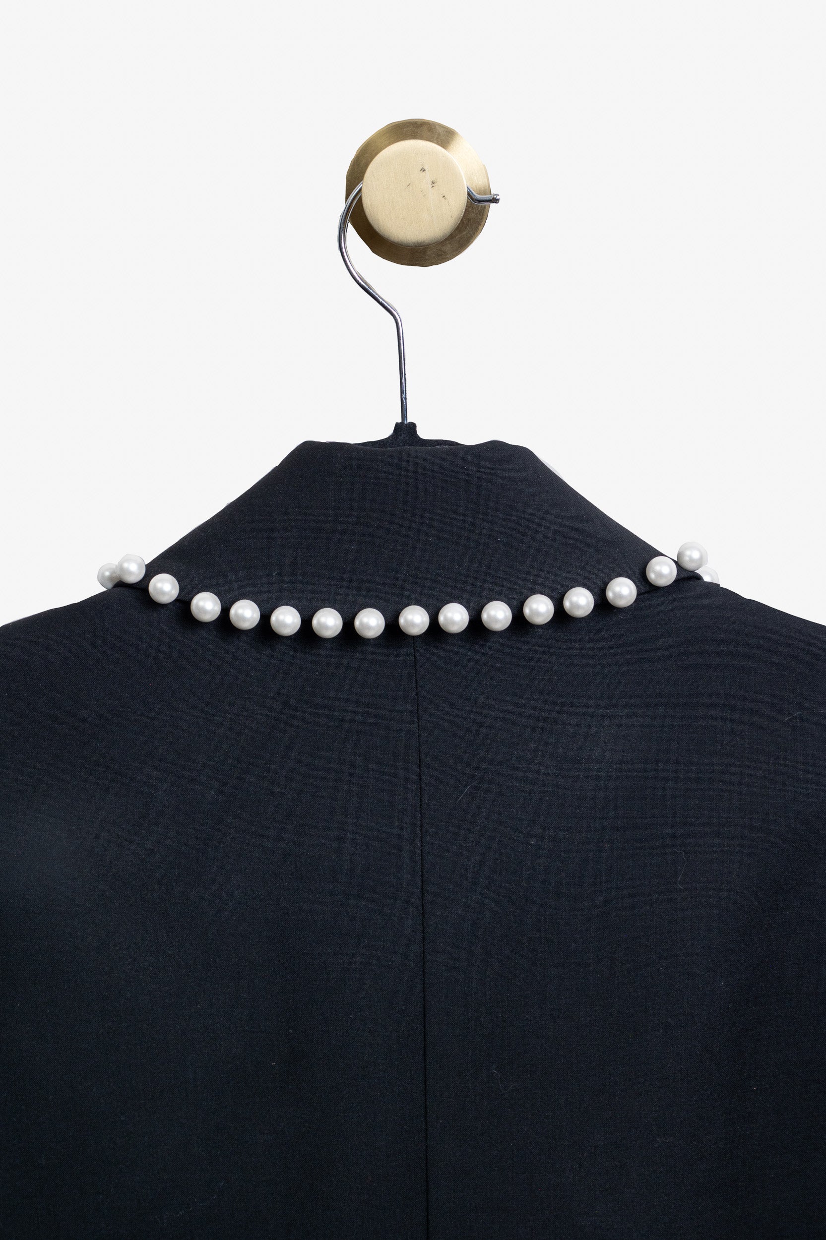 Alexis Beading Black Liam bead-embellished pearl blazer