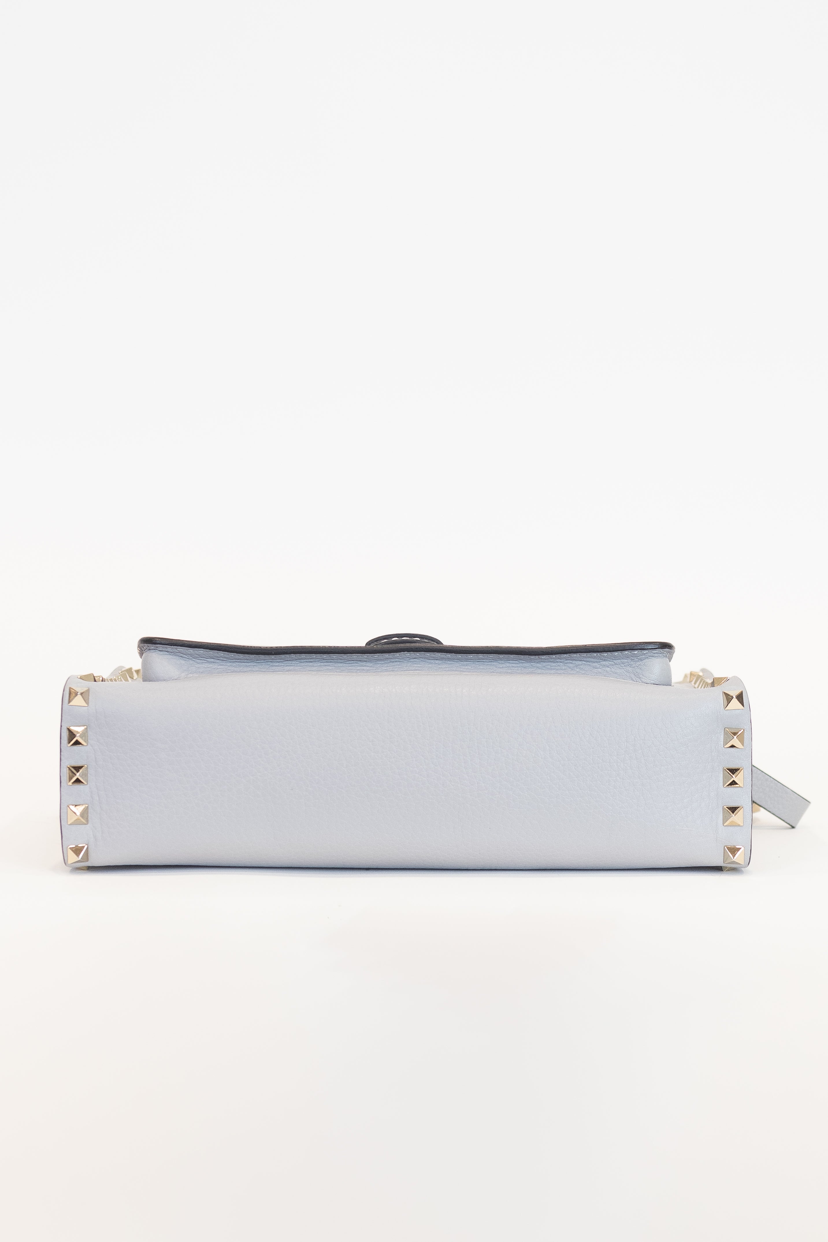 Grey Garavani Studded Cross Body Shoulder Bag Leather