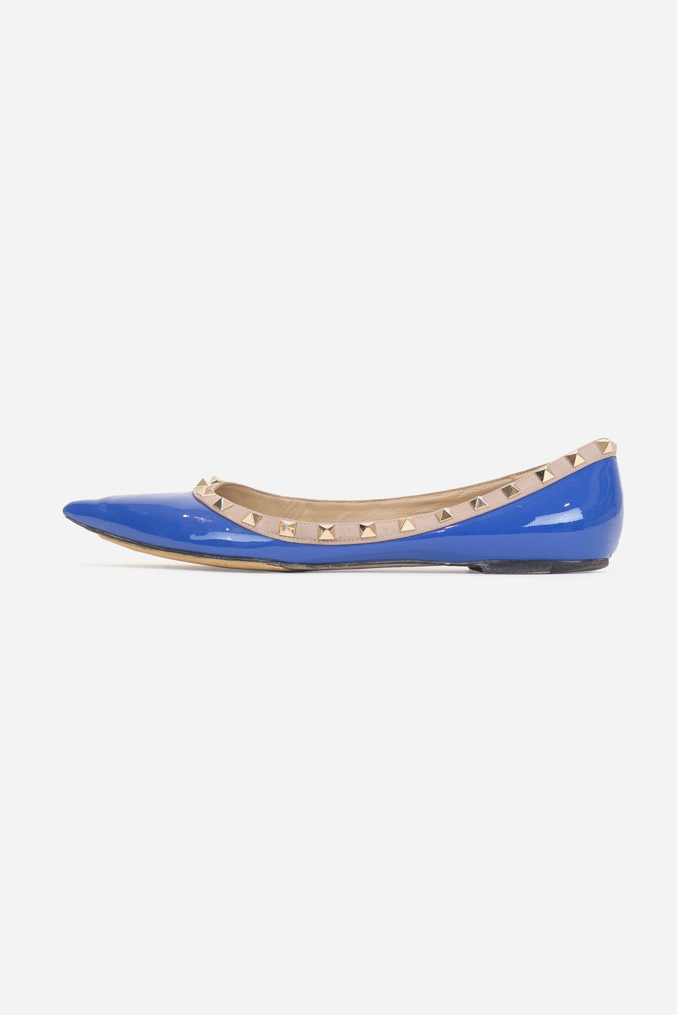 Blue Rockstud Flats