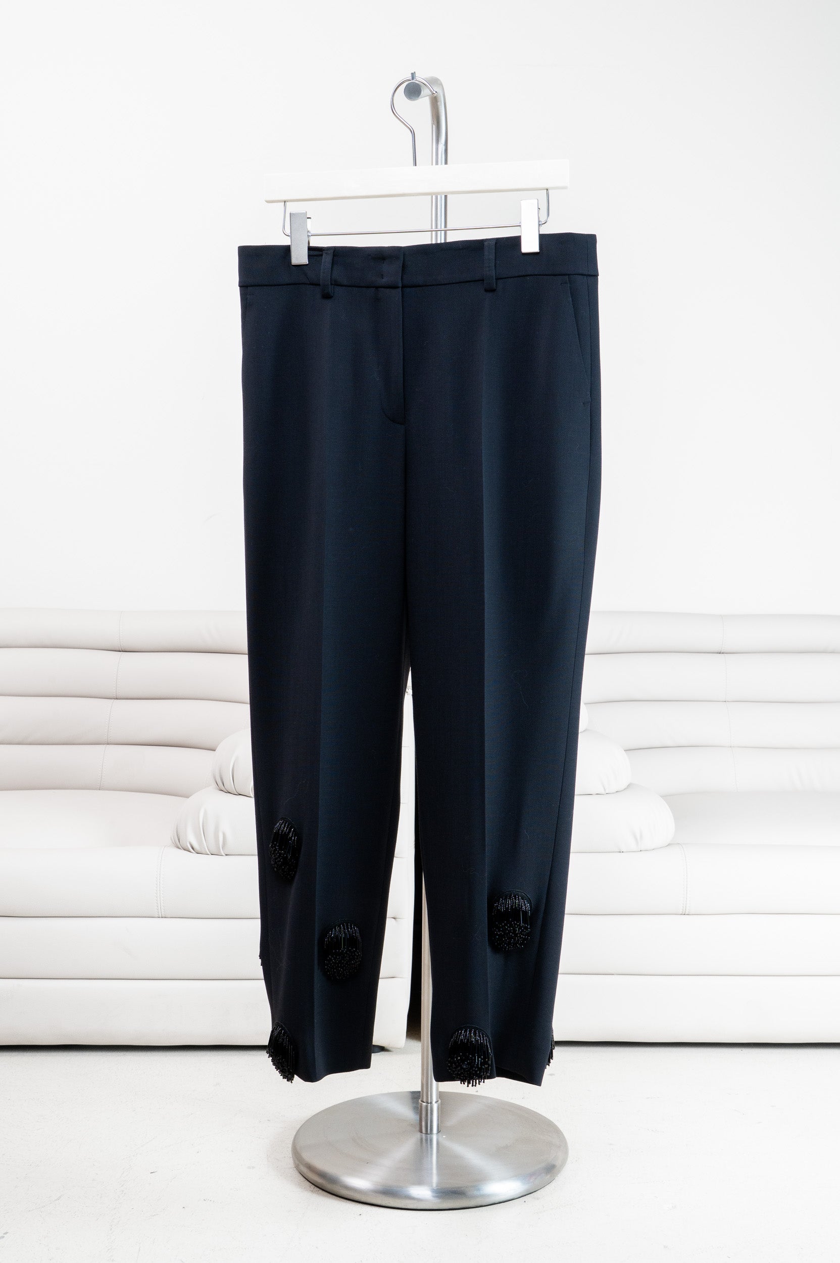 Black Punto Tassel Dot Trouser