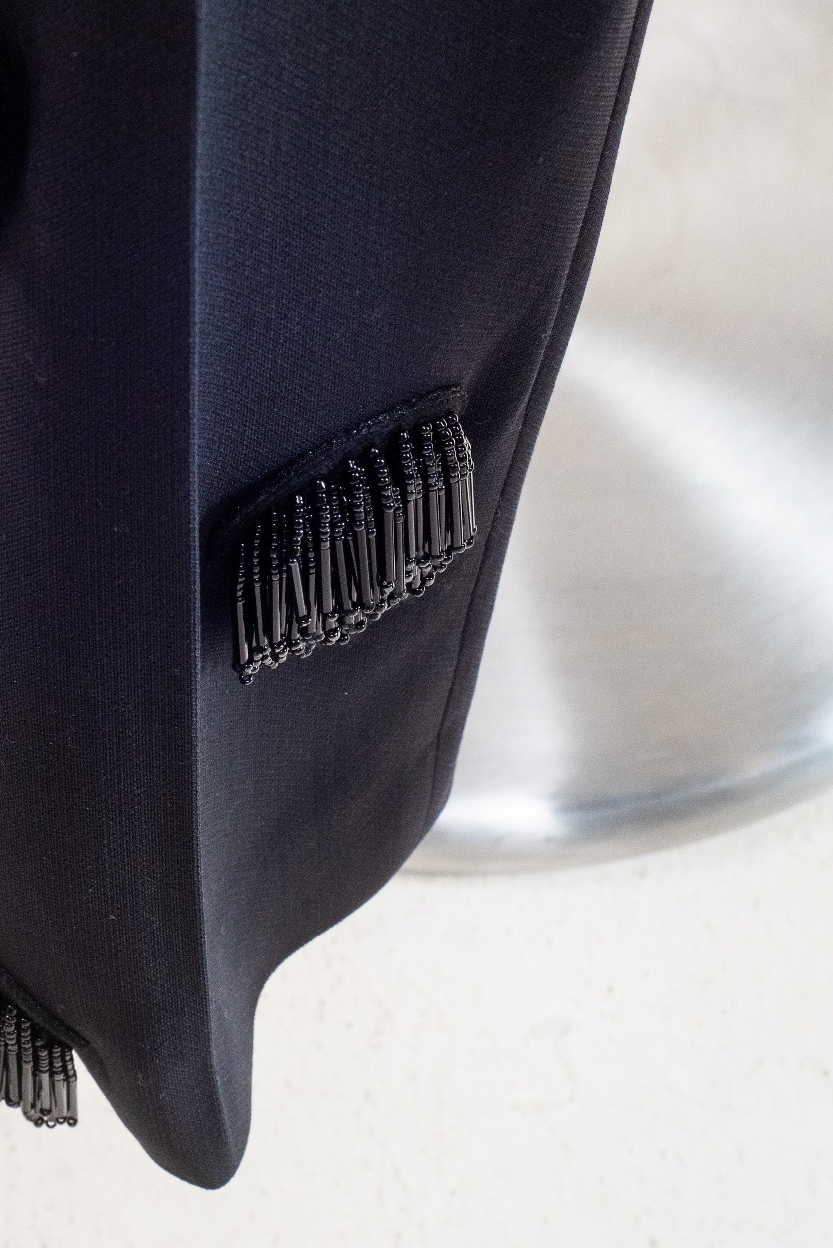 Black Punto Tassel Dot Trouser