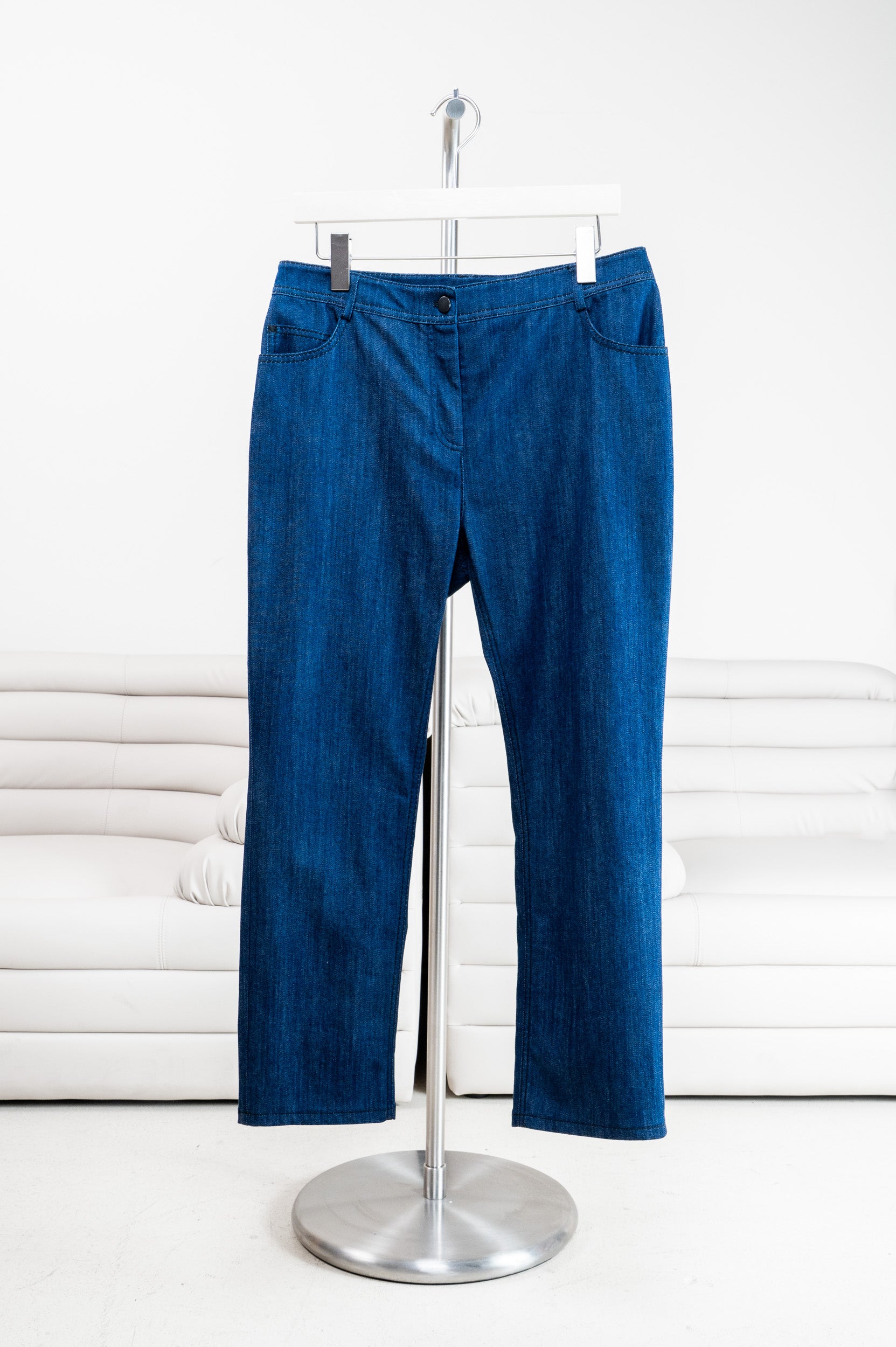 Denim Straight Leg Pant