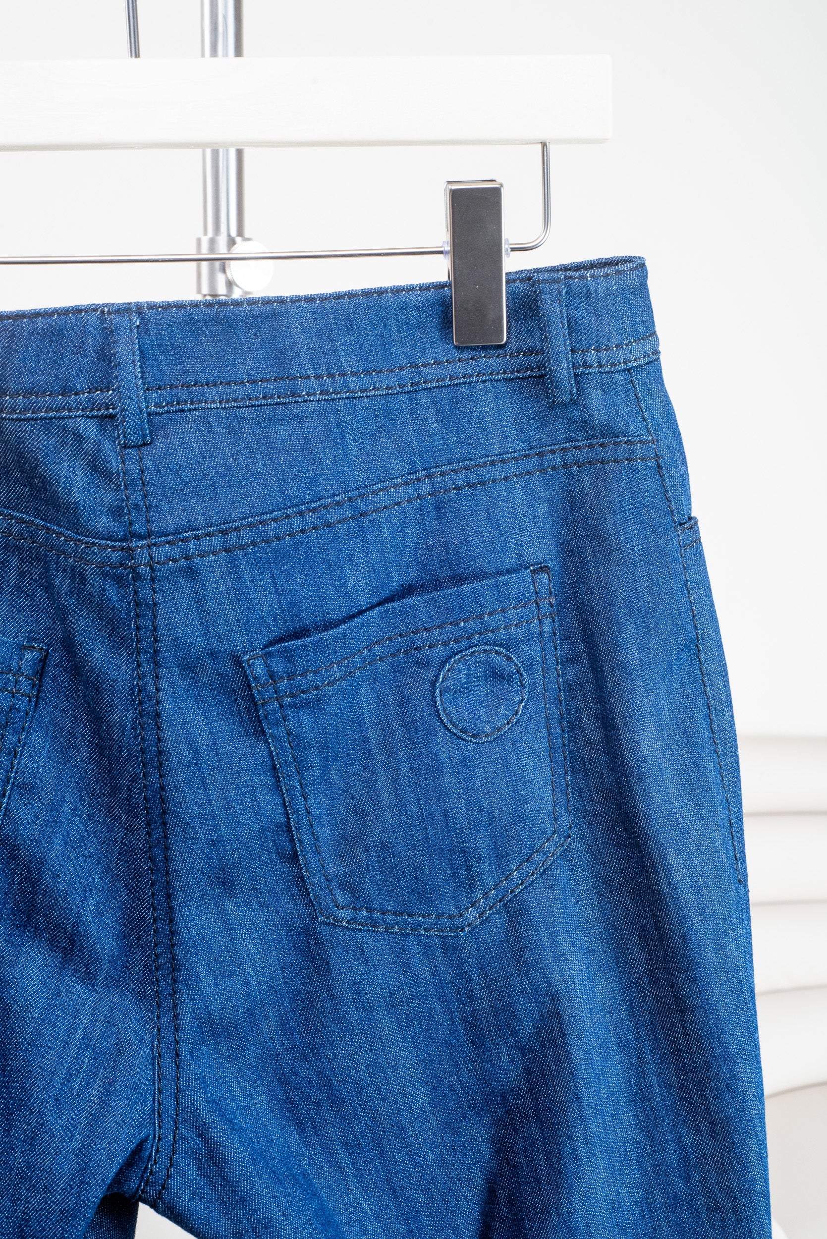 Denim Straight Leg Pant