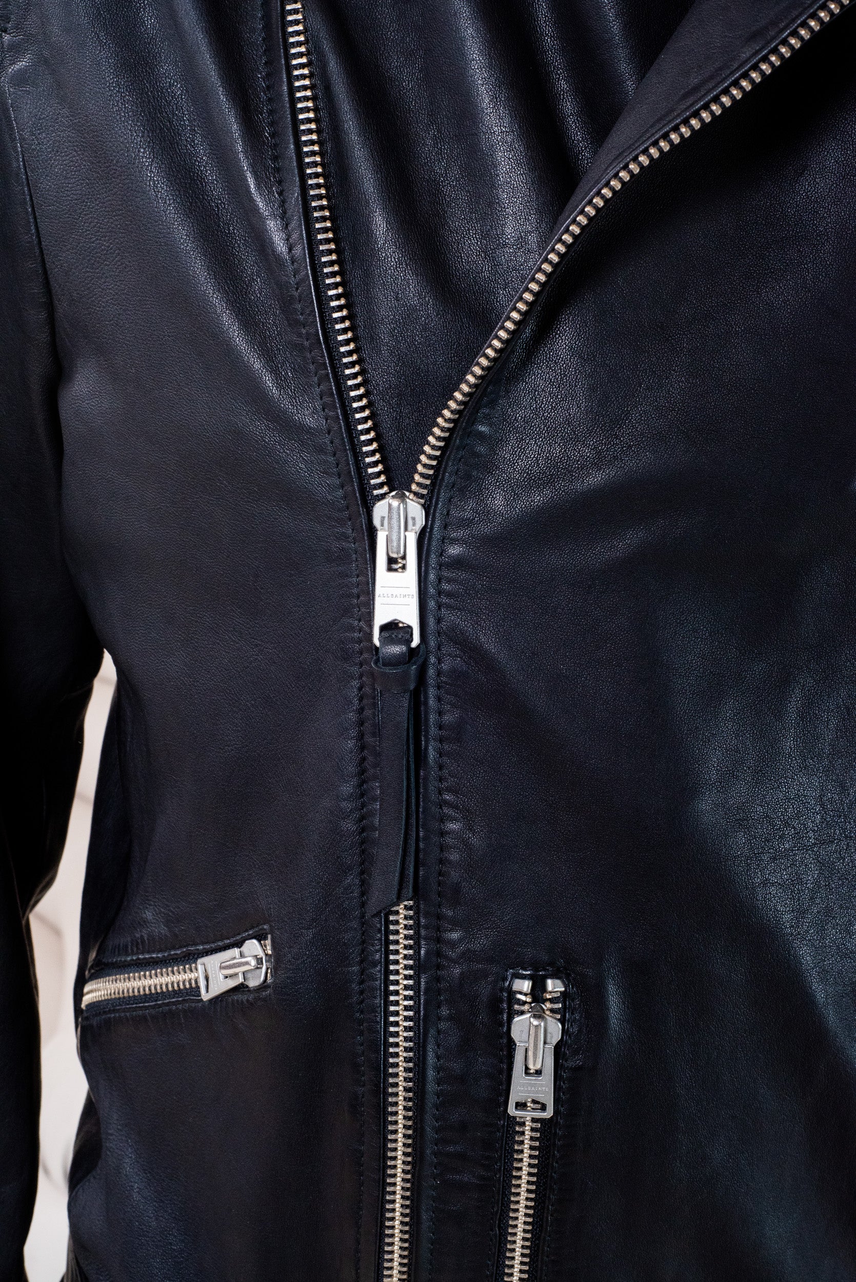 Black Leather Moto Jacket