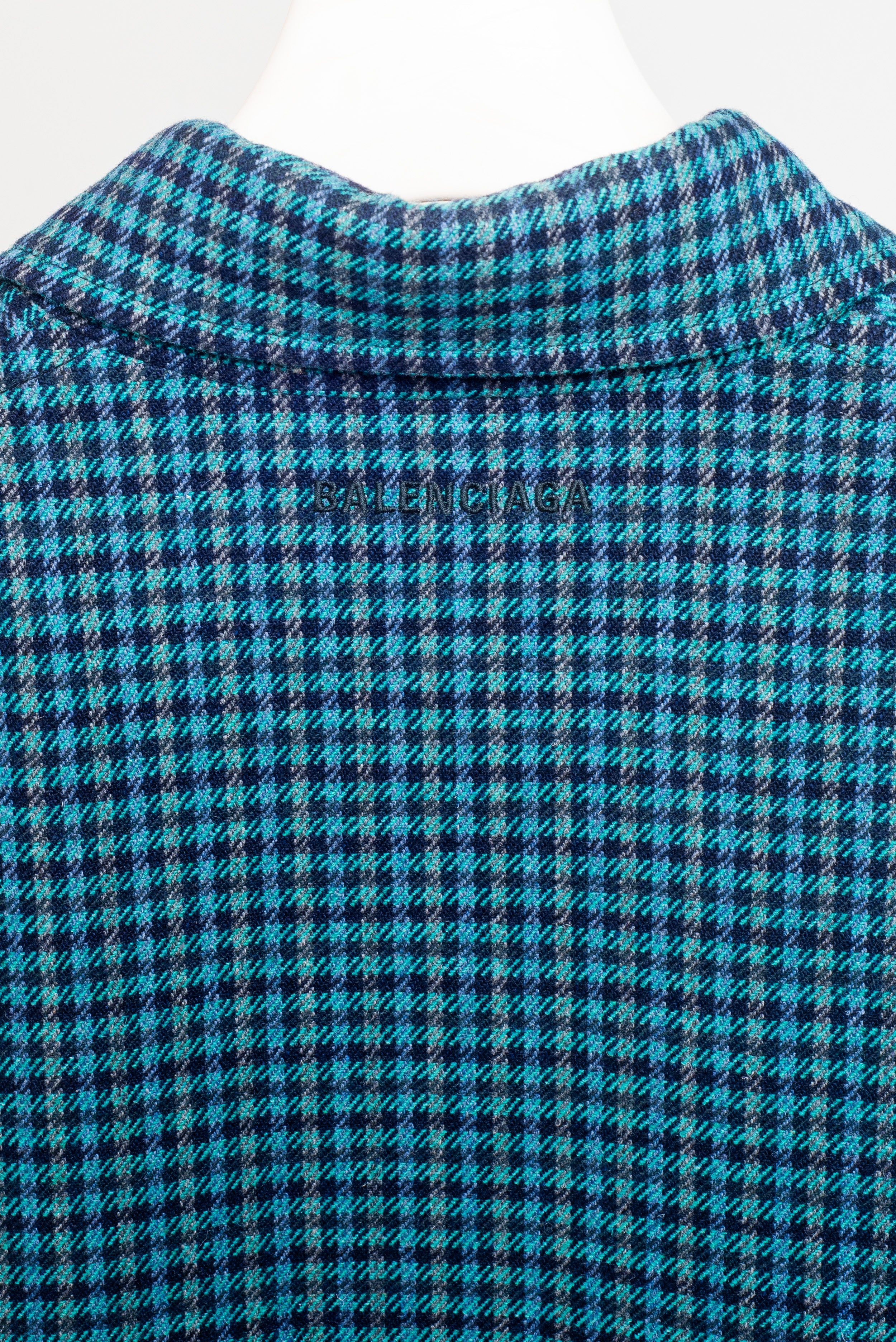 Green Plaid Car Coat
