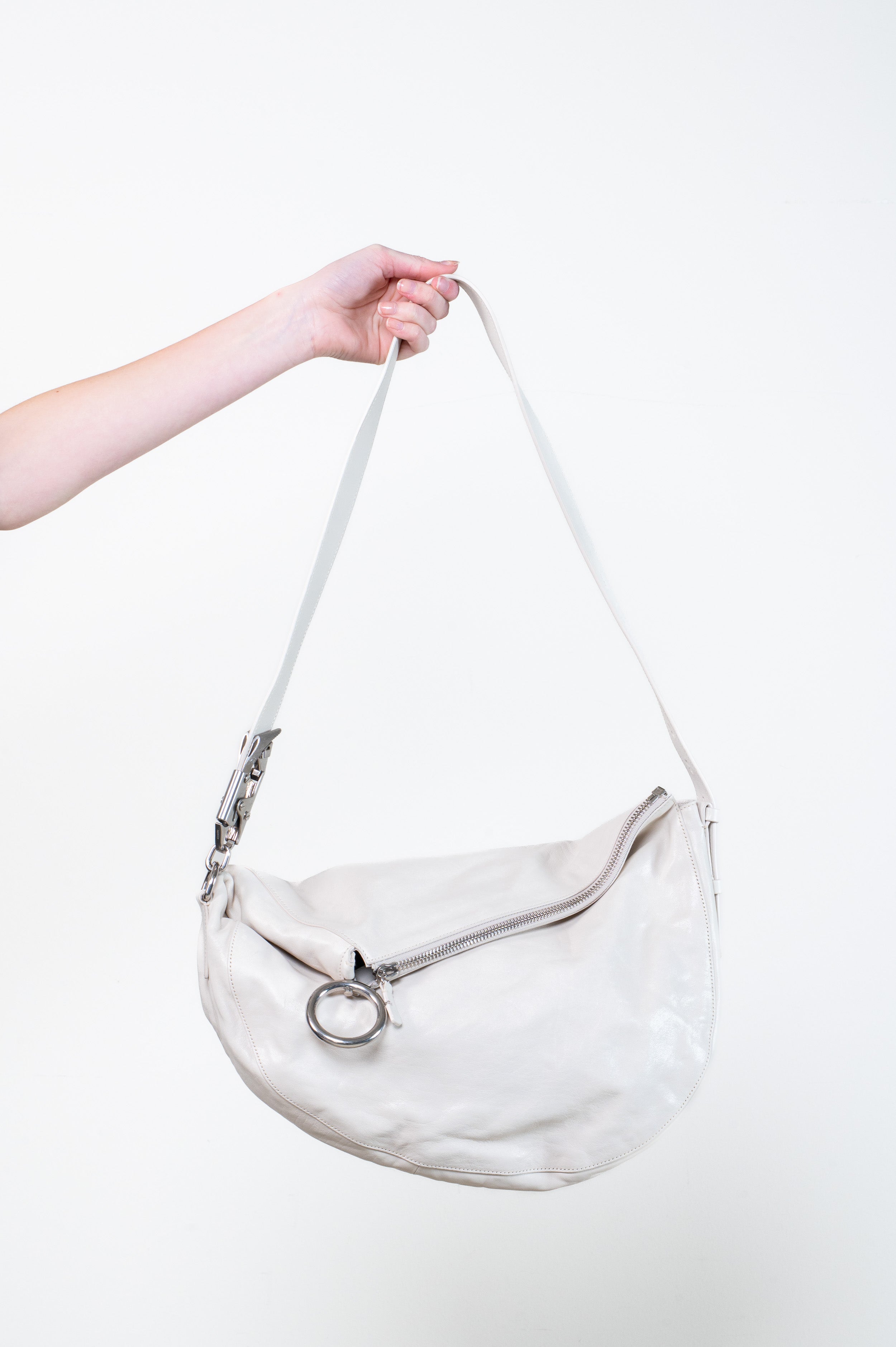 Cream Knight Medium Shoulder Bag