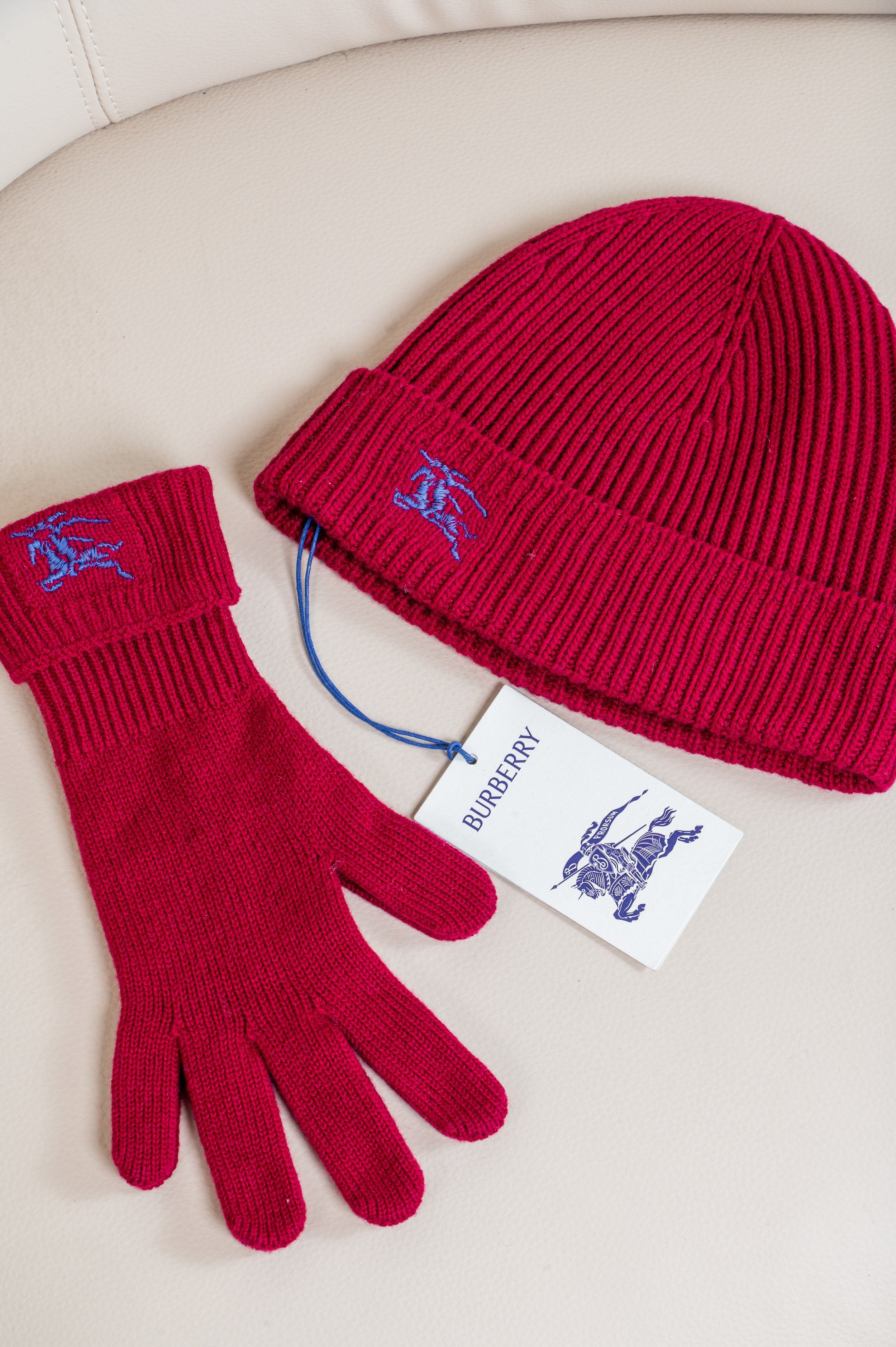 Merlot Beanie and Glove Set